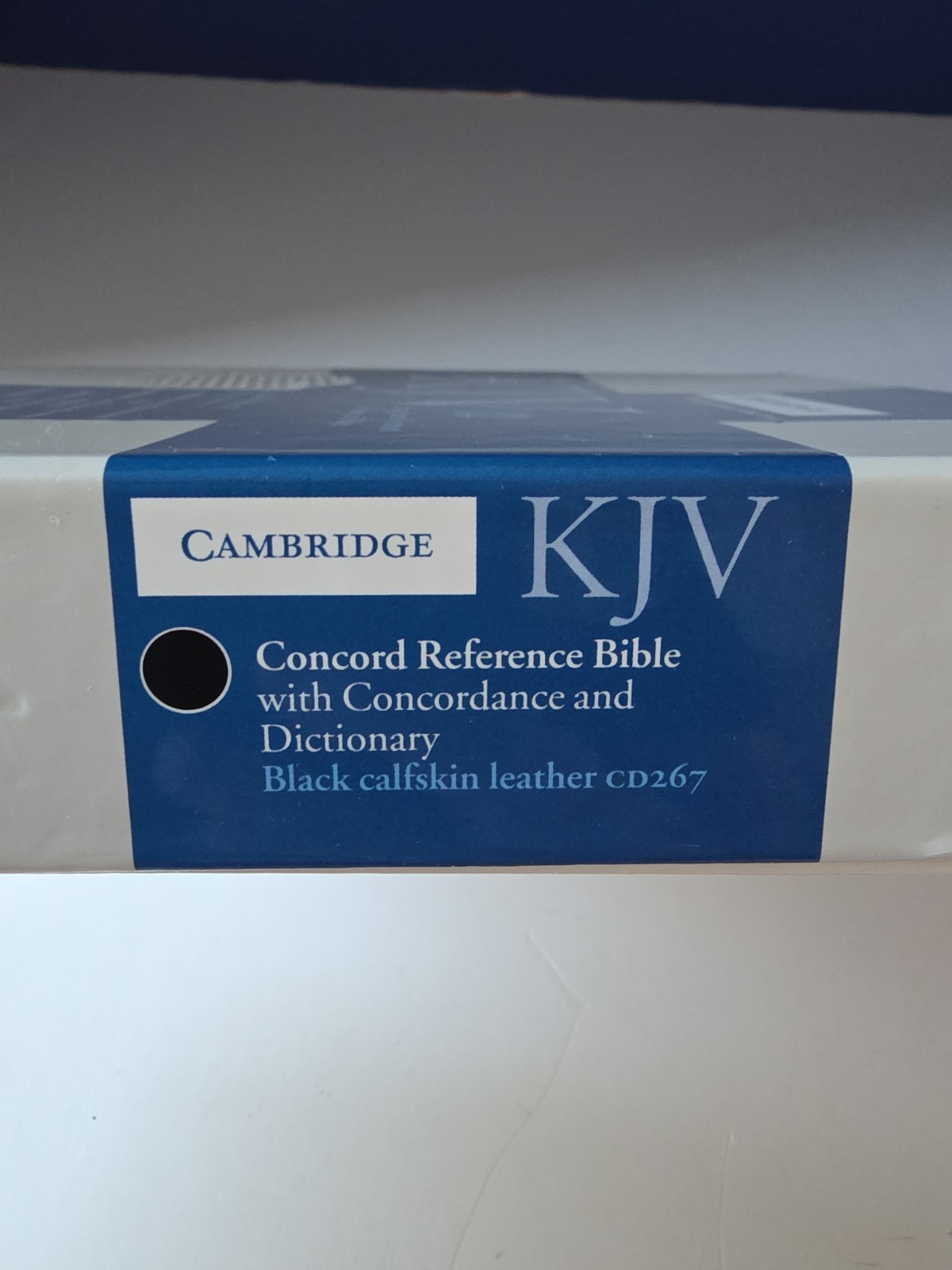 Cambridge KJV Reference Bible Genuine Black Calfskin Leather CD267 In Box