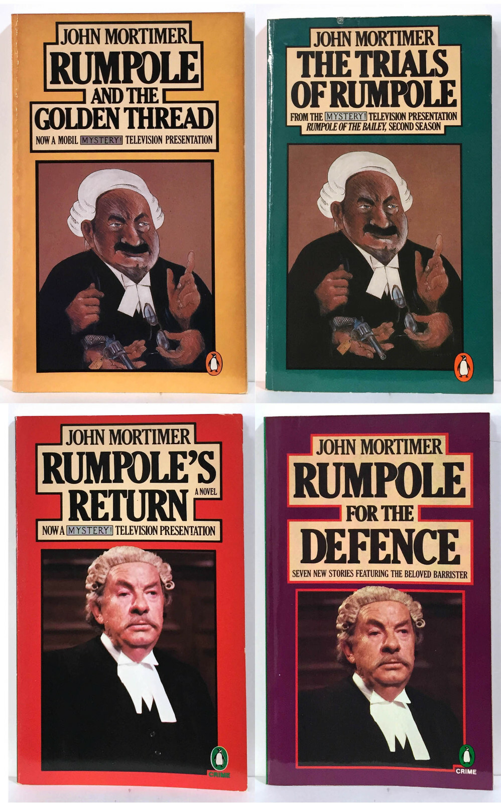 RUMPOLE by John Mortimer Lot of 4 mm paperback GOLDEN THREAD RETURN DEFENCE+