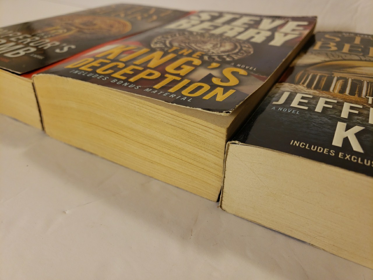 Steve Berry Lot of 3 The Jefferson Key The King’s Deception The Emperor’s Tomb