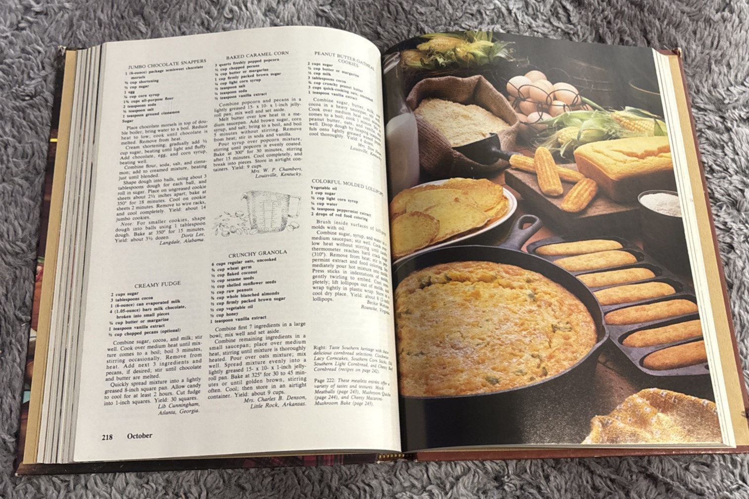 Southern Living 1981 Annual Recipes Hard Cover Book Vintage GC 340 Pages 8.5×11”