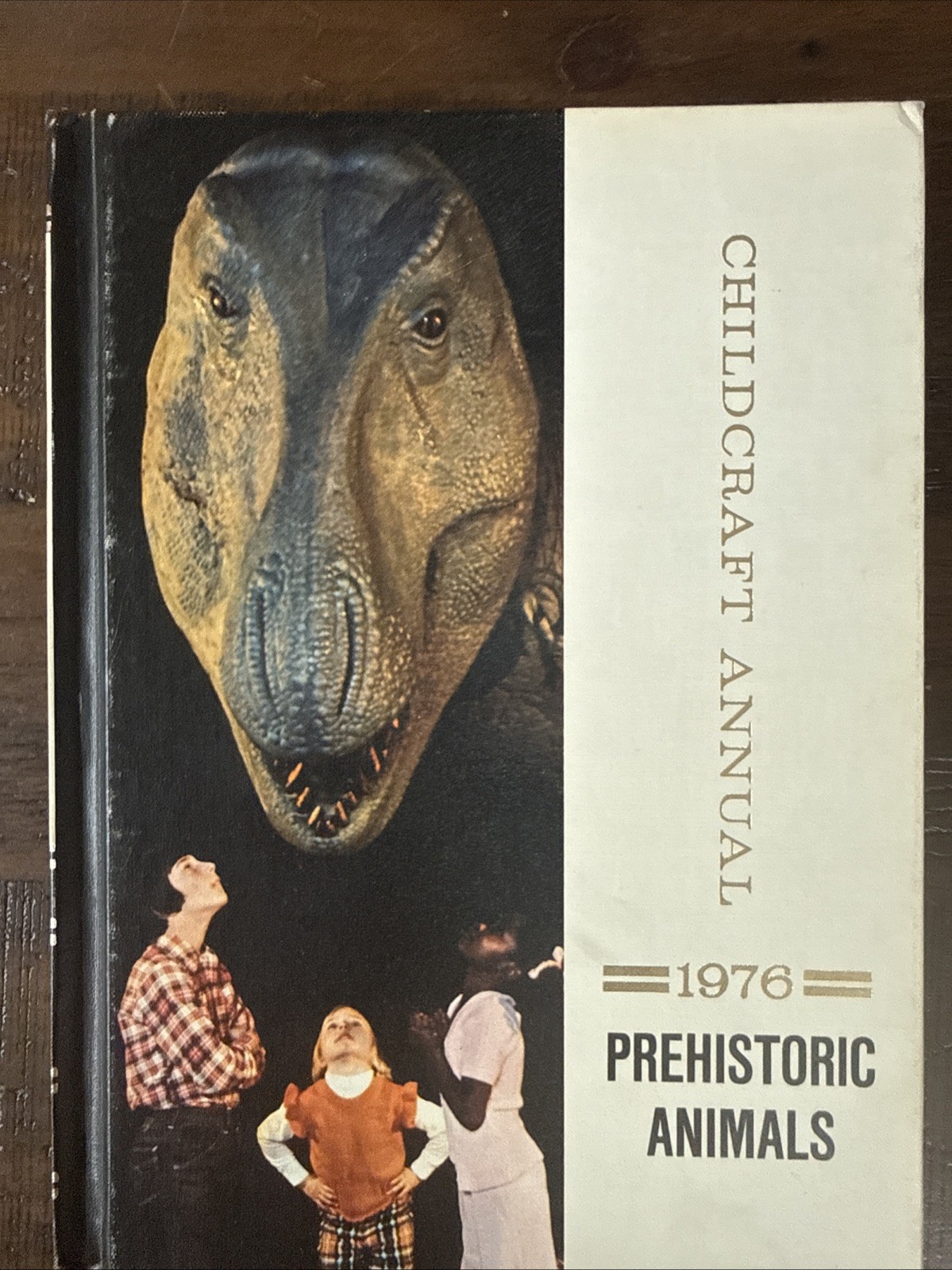 1976 Prehistoric Animals Childcraft Annual Book Hardcover Child Educational