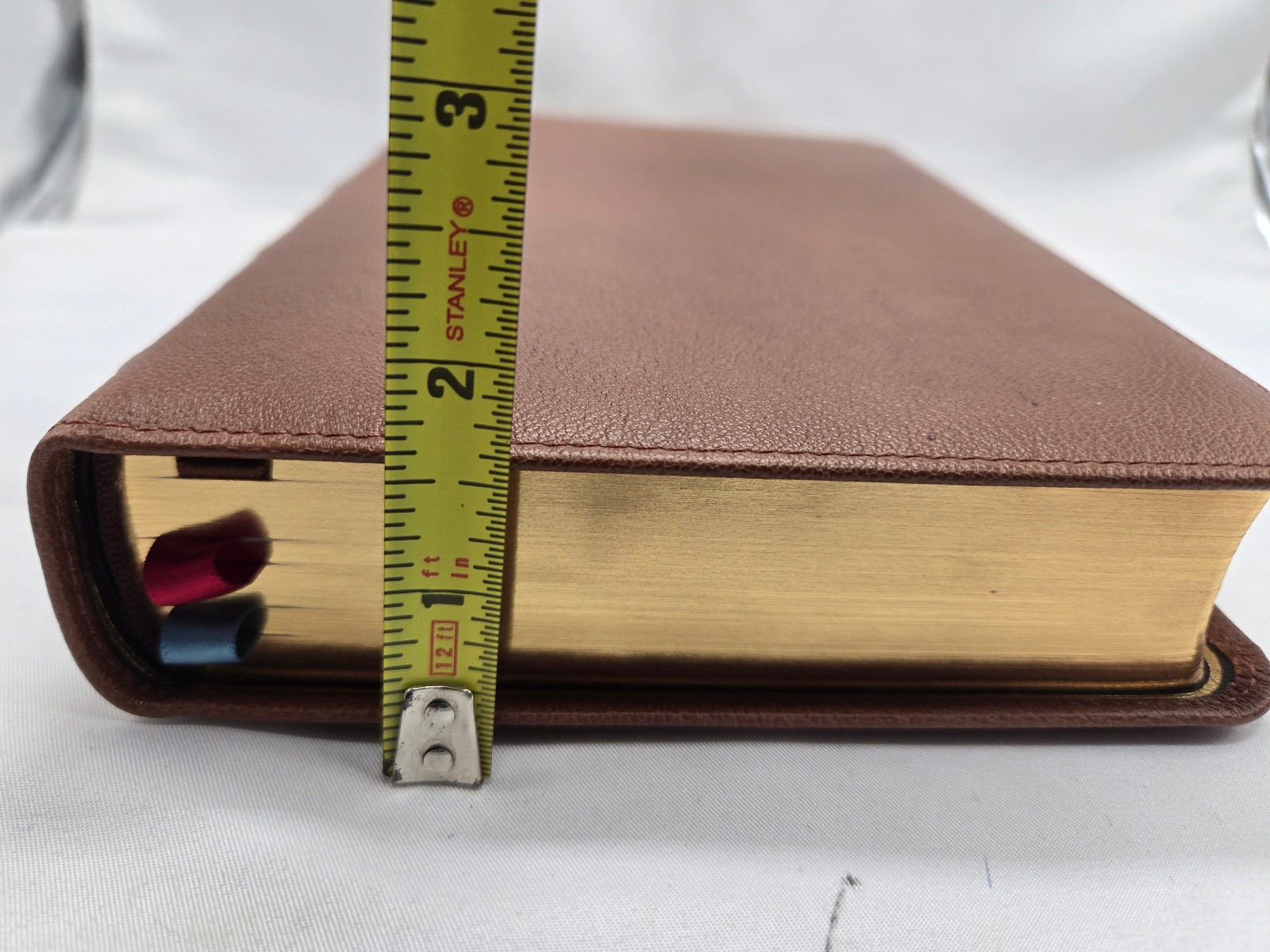 NKJV End-of-Verse Reference Personal Size Large Print Brown Goatskin