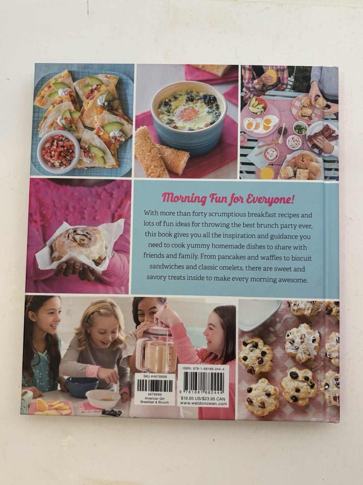 American Girl: Breakfast and Brunch 2017 HC Recipe Bk 127 Pages + Index