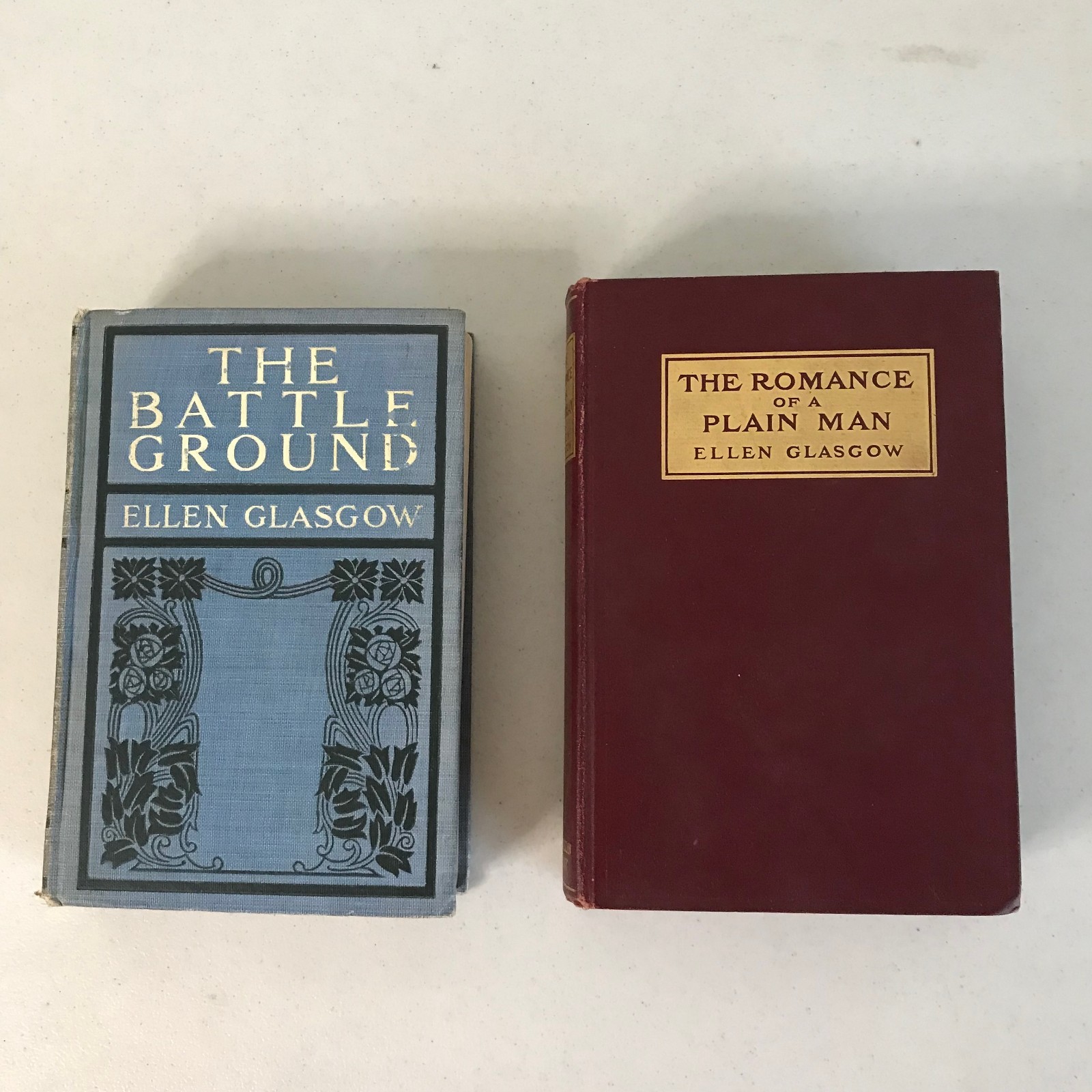 Ellen Glasgow: The Romance Of A Plain Man 1909 & The Battle Ground 1902