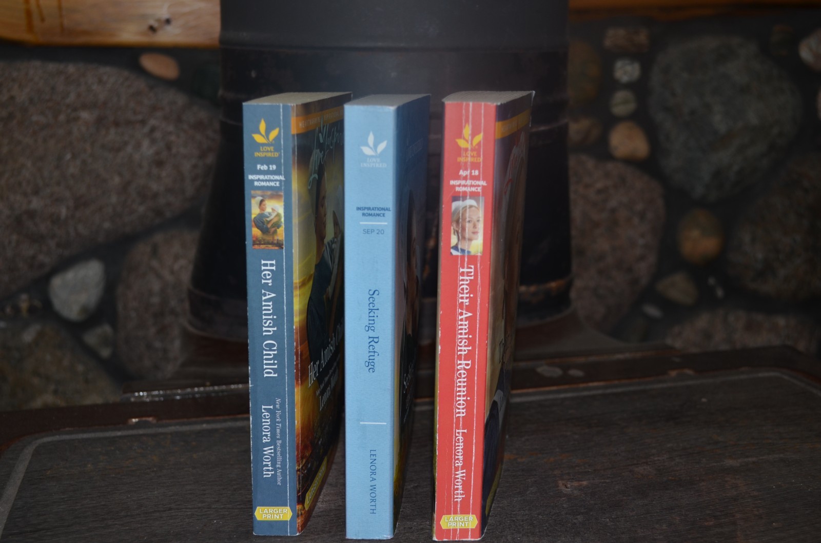 LOT 3 AMISH LOVE INSPIRED INSPIRATIONAL ROMANCE BOOKS BY LENORA WORTH P.B.