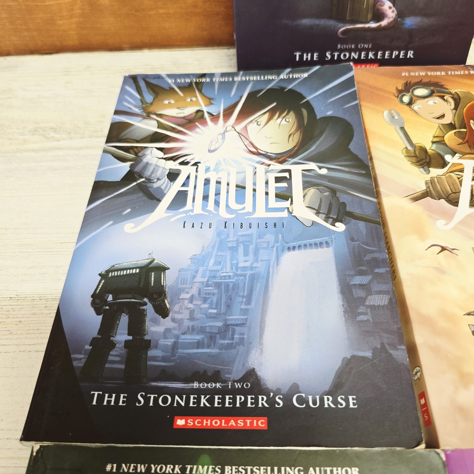 Lot of 5 Amulet Graphic Novels by Kazu Kibuishi Scholastic Books 1 2 3 4 5