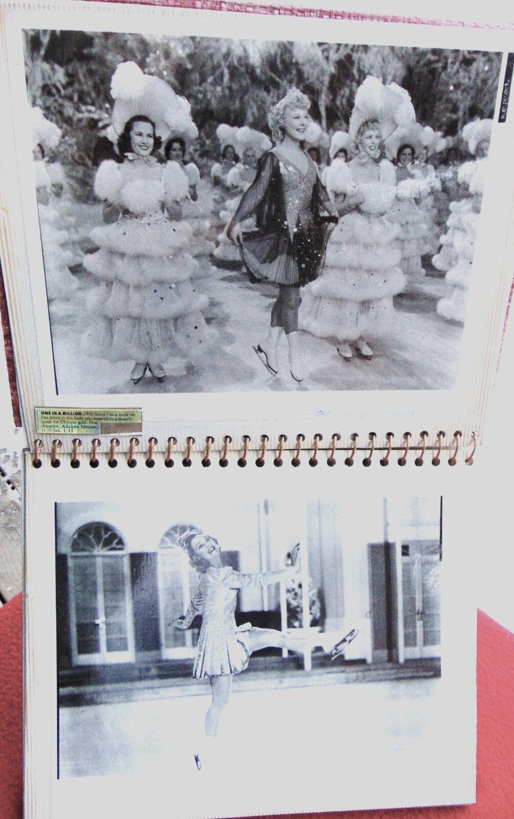 SONA HENIE ~ 2 BOOKS ~ 12 RARE STUDIO 8 x 10 PHOTOS ~ 78 TOTAL PAGES MEMORABILIA