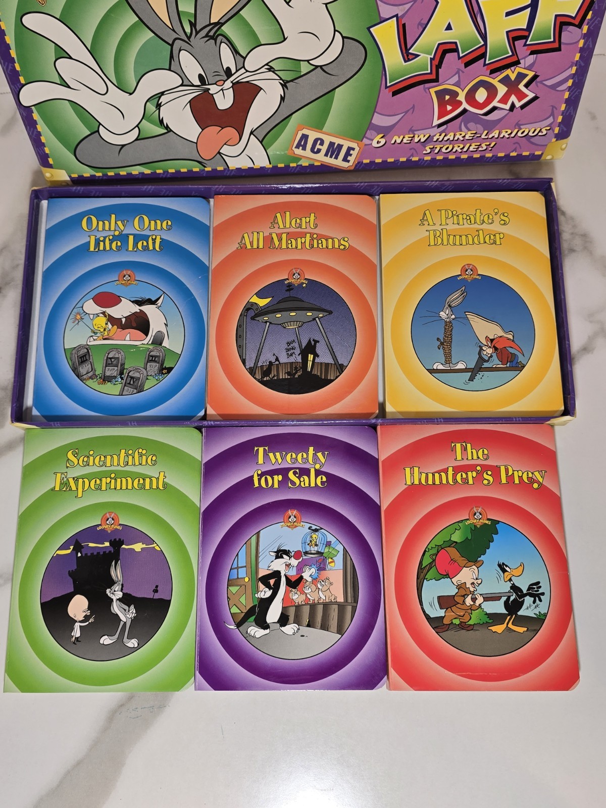 Vintage Looney Tunes Funny Board Books Boxed Bug’s Complete Set