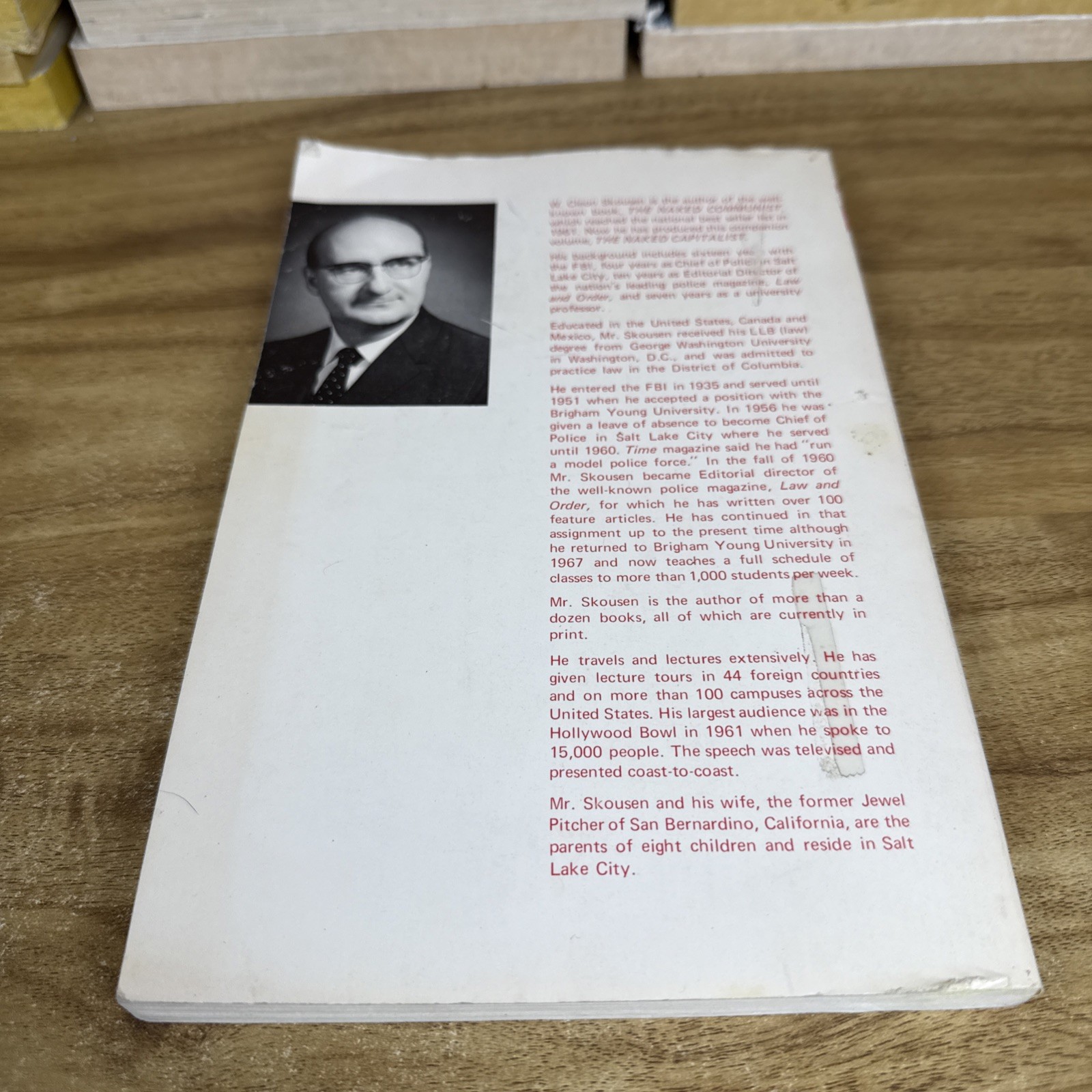 The Naked Capitalist – W. Cleon Skousen – 1985 Vintage Paperback