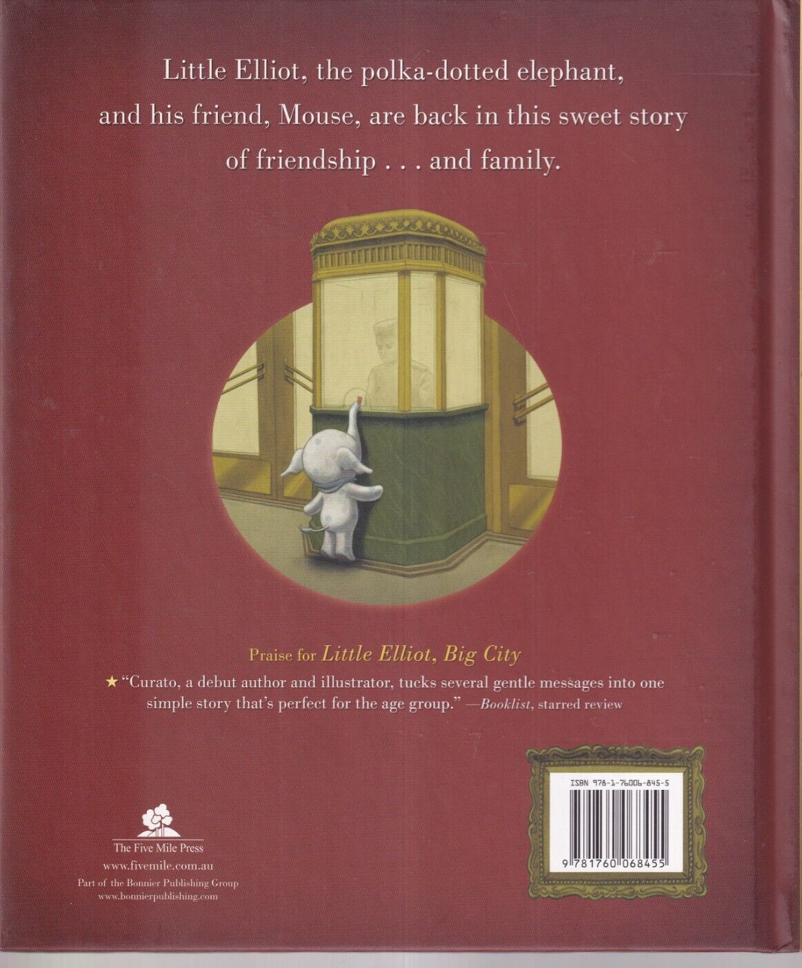 LITTLE ELLIOT, BIG FAMILY By Mike Curato (2015 Hardcover){B3}