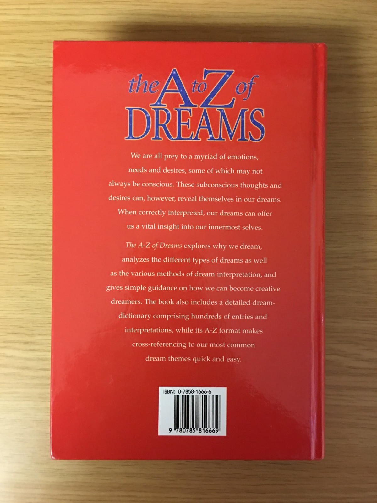 the A to Z of DREAMS by Michael Johnstone (Hardcover) New