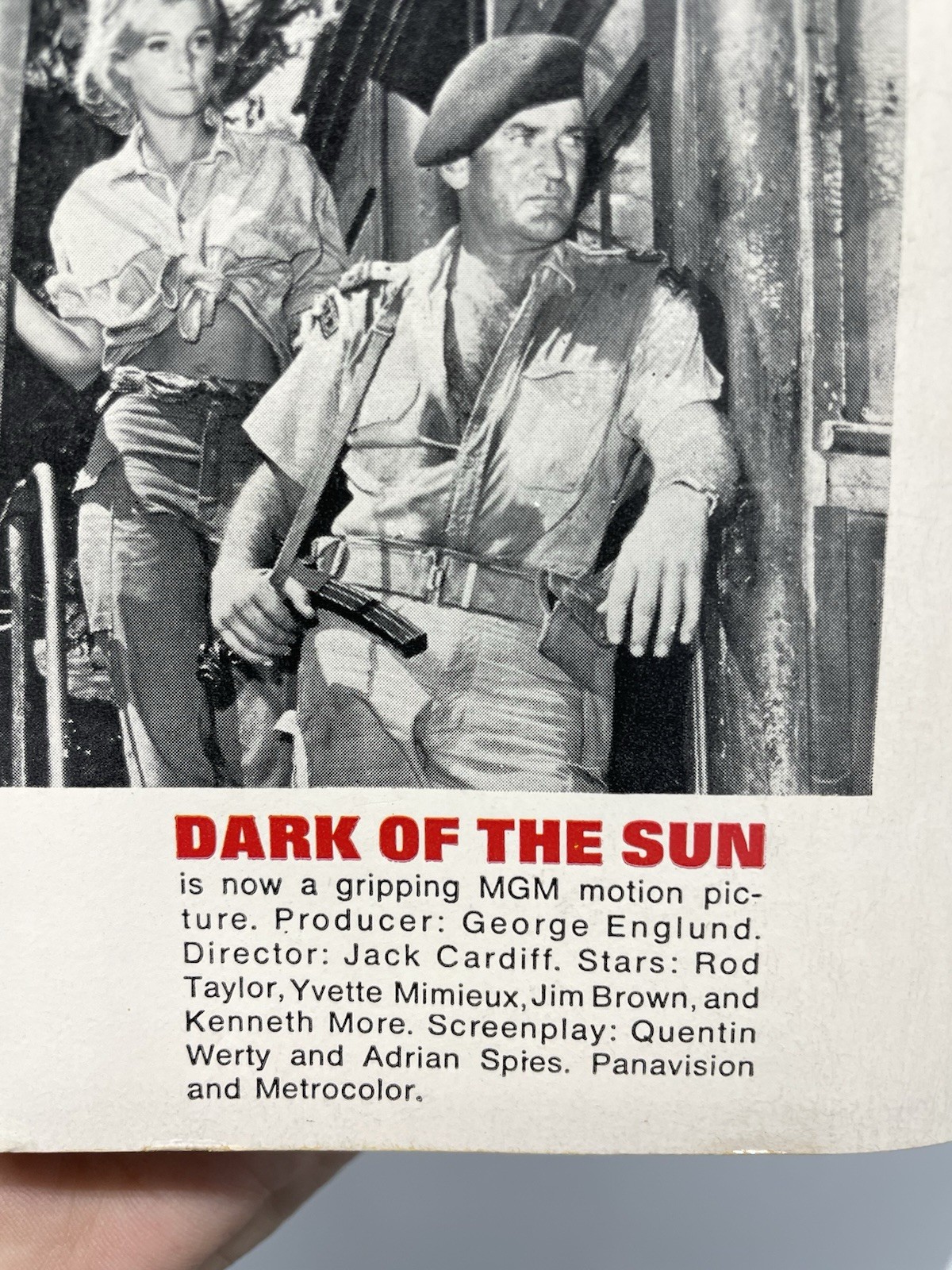 Dark of The Sun By Wilber A. Smith 1965 Paperback Signet T 3531