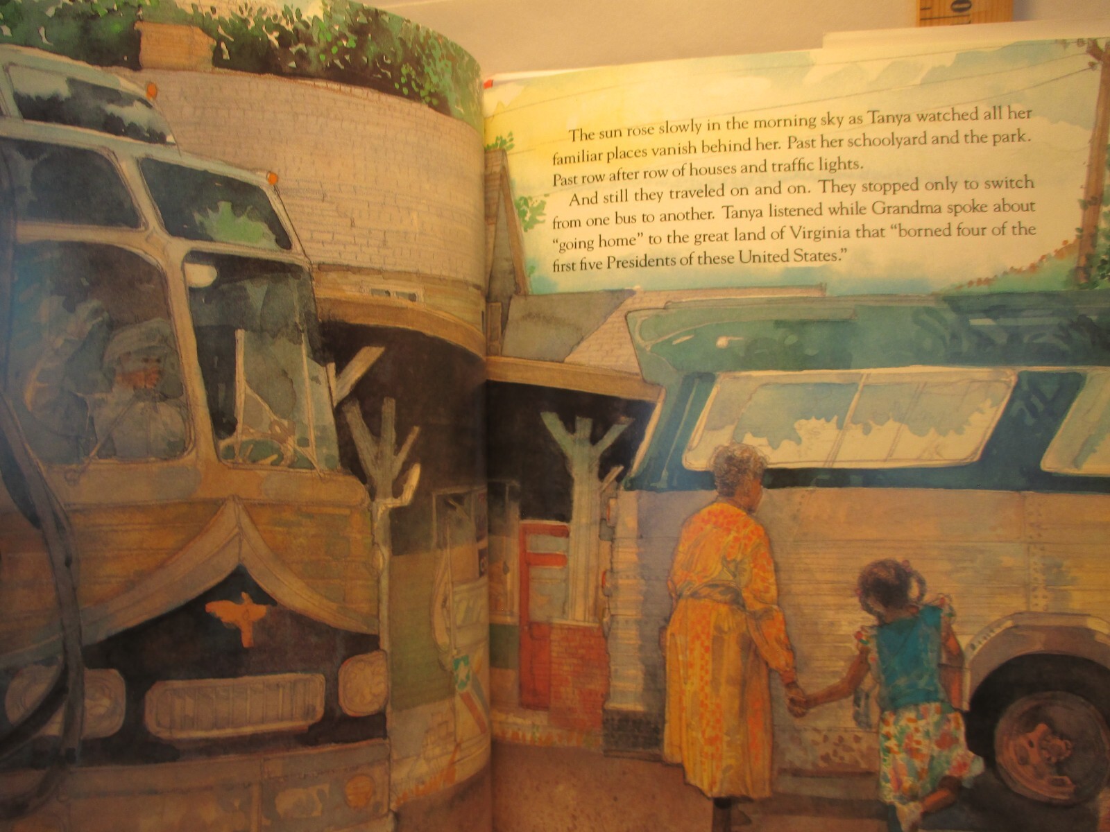 children’s picture book TANYA’S REUNION by FLOURNOY illus JERRY PINKNEY 1995 hc
