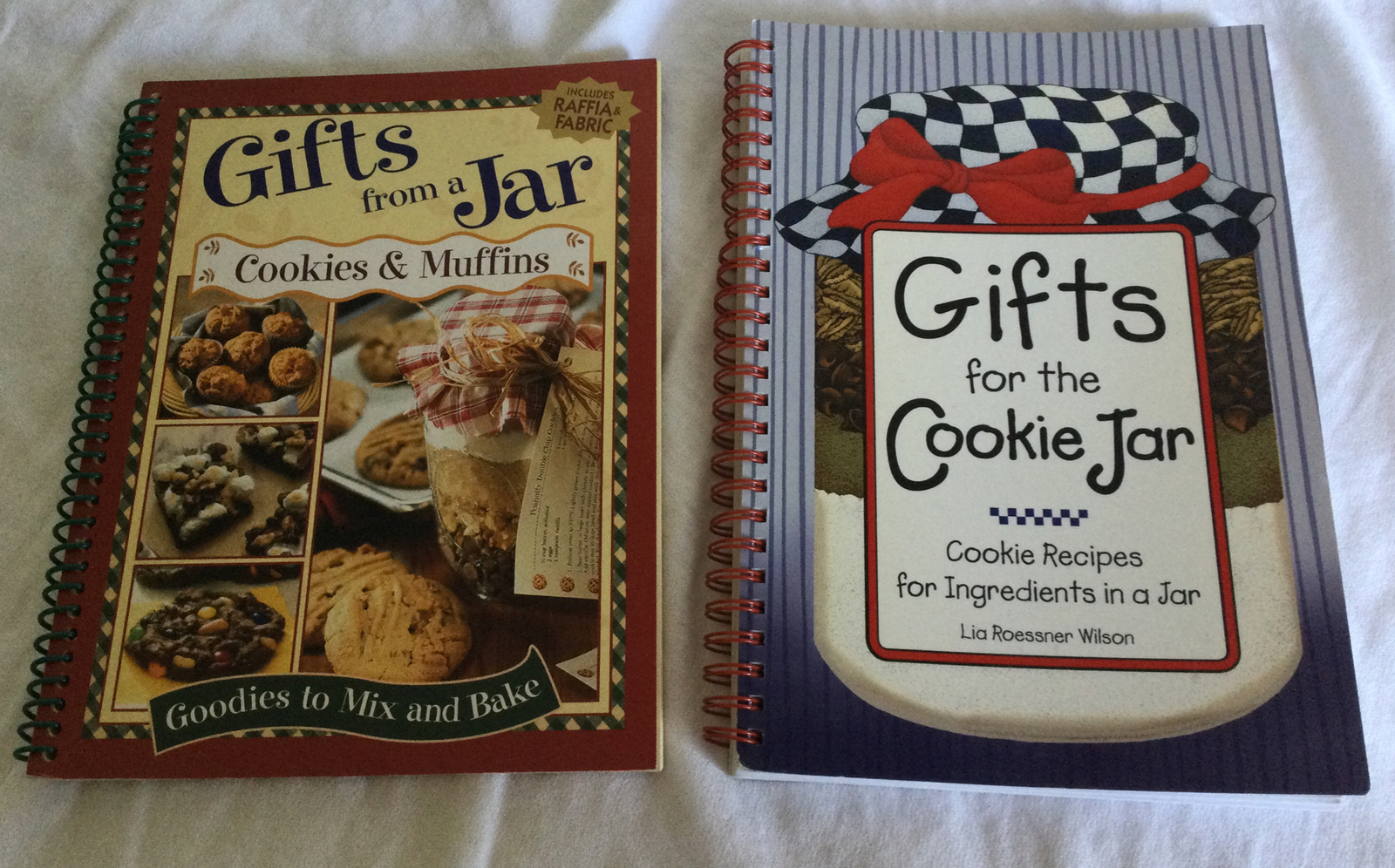 2 Spiral-bound Books: Gifts From a Jar Cookies Muffins Gifts for the Cookie Jar