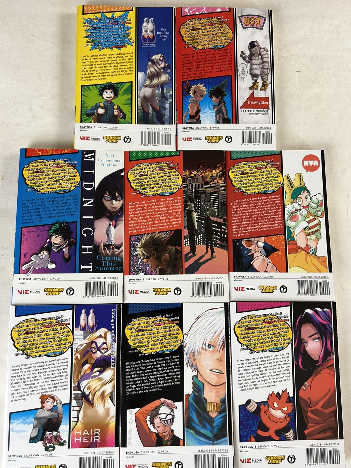 My Hero Academia Kohei Horikoshi Shonen Jump Comics Volume 1 2 3 7 28 29 30 31