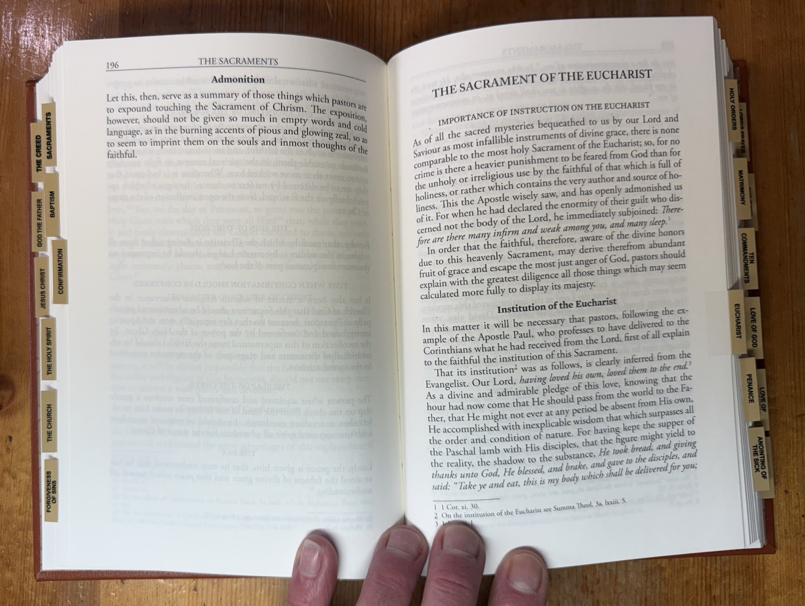 Catechism Of The Council Of Trent Baronius Press With Tabs