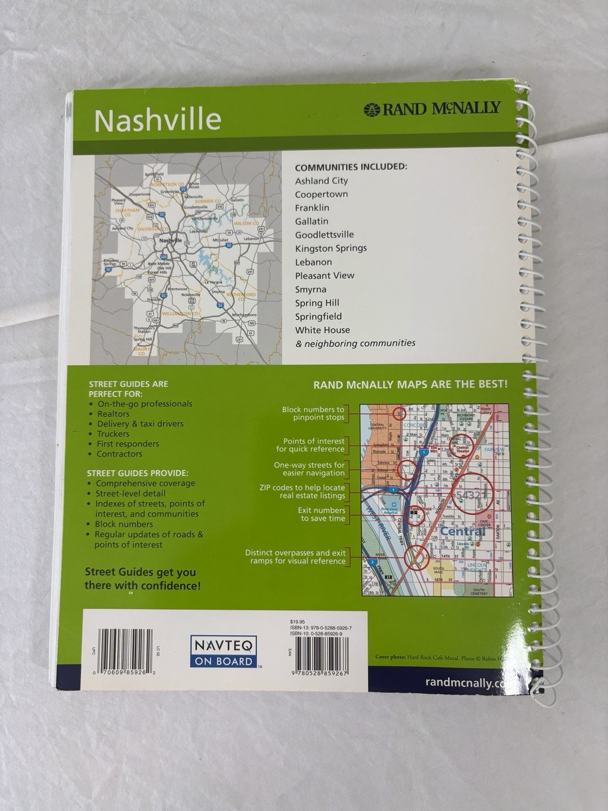Rand Mcnally Nashville Street Guide 8th Edition: Hendersonville / Murfreesboro