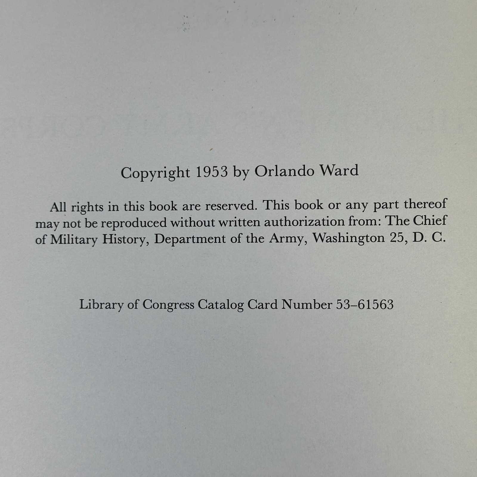 US Army in World War II Special Studies The Women’s Army Corps HC