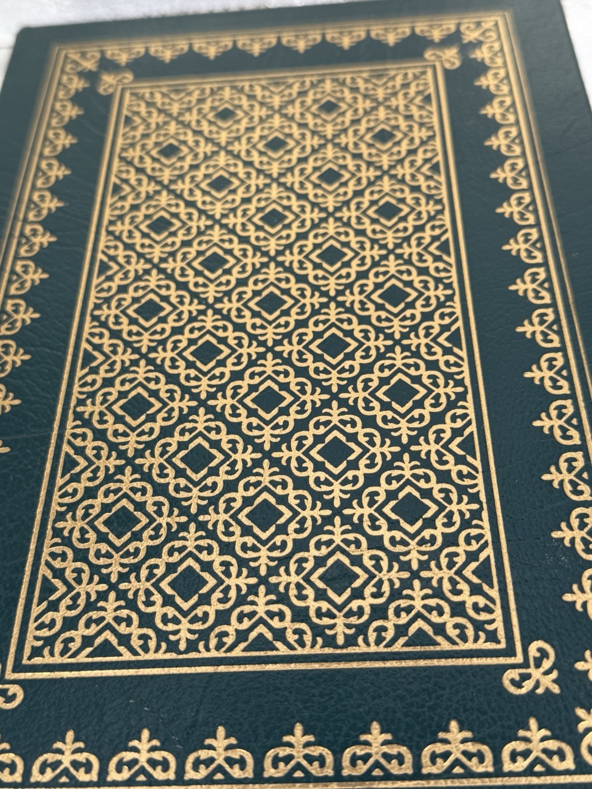 Easton Press Bagombo Snuff Box Green Leather Kurt Vonnegut Signed First Edition