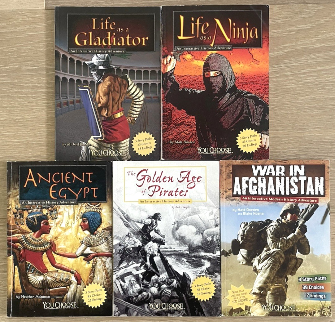 You Choose Books Lot of 5 ~ An Interactive History Adventure ~ Capstone
