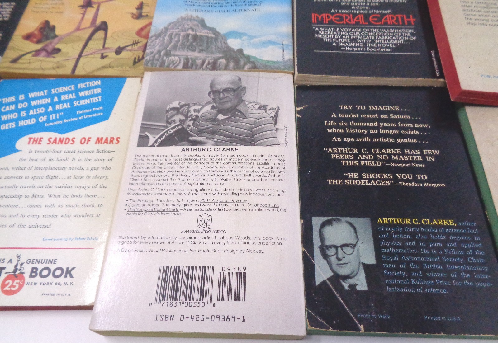 Lot of 25 Arthur C. Clarke sci‑fi paperbacks: Childhood’s End, Rendezvous with..