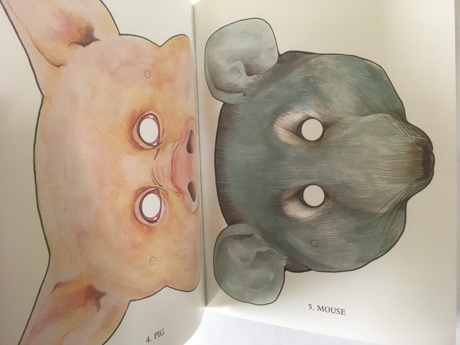 Cut and make Animal Masks in full colors by Anthony Rao Excellent condition 1986