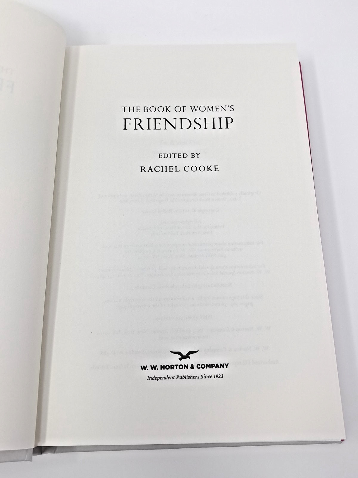 The Book of Women’s Friendship by Rachel Cooke (2024, Hardcover) 2025 1st US Pr