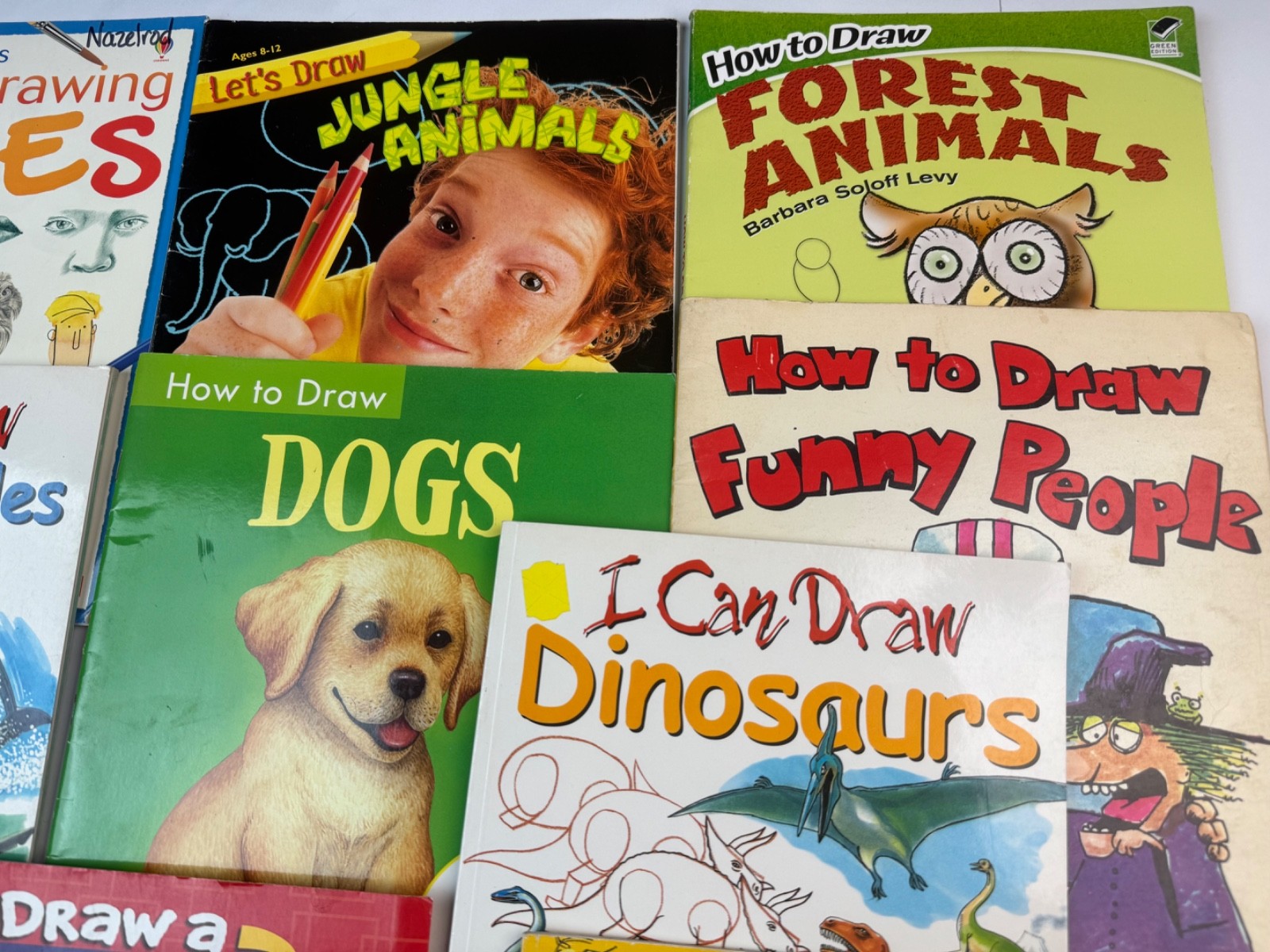 Lot 15 Drawing Books for Kids How to Draw Sketch ART Teacher Animals Horses Cars