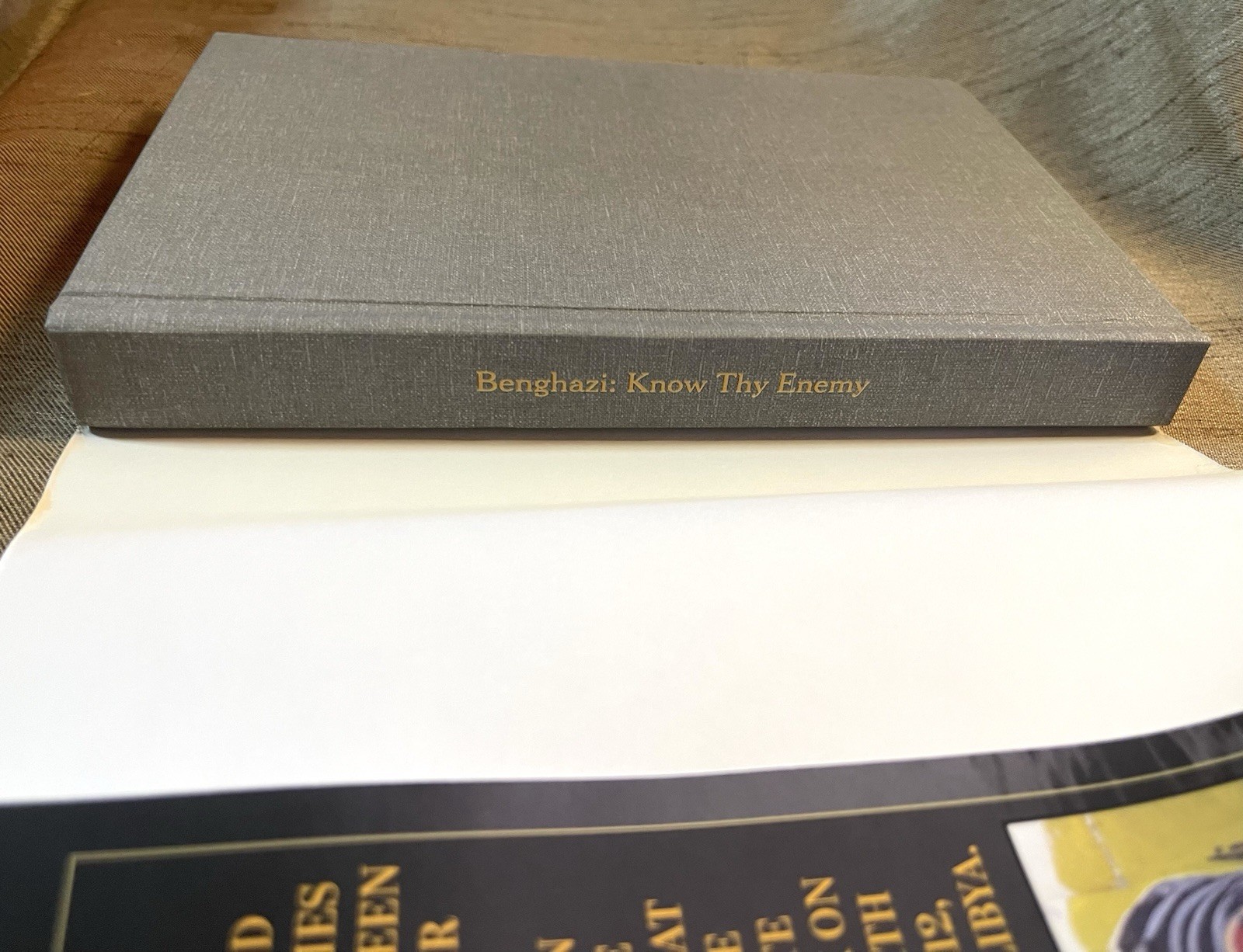 Benghazi: Know Thy Enemy, Sarah Adams, Dave Benton, HB/DJ 2022 1st Edition