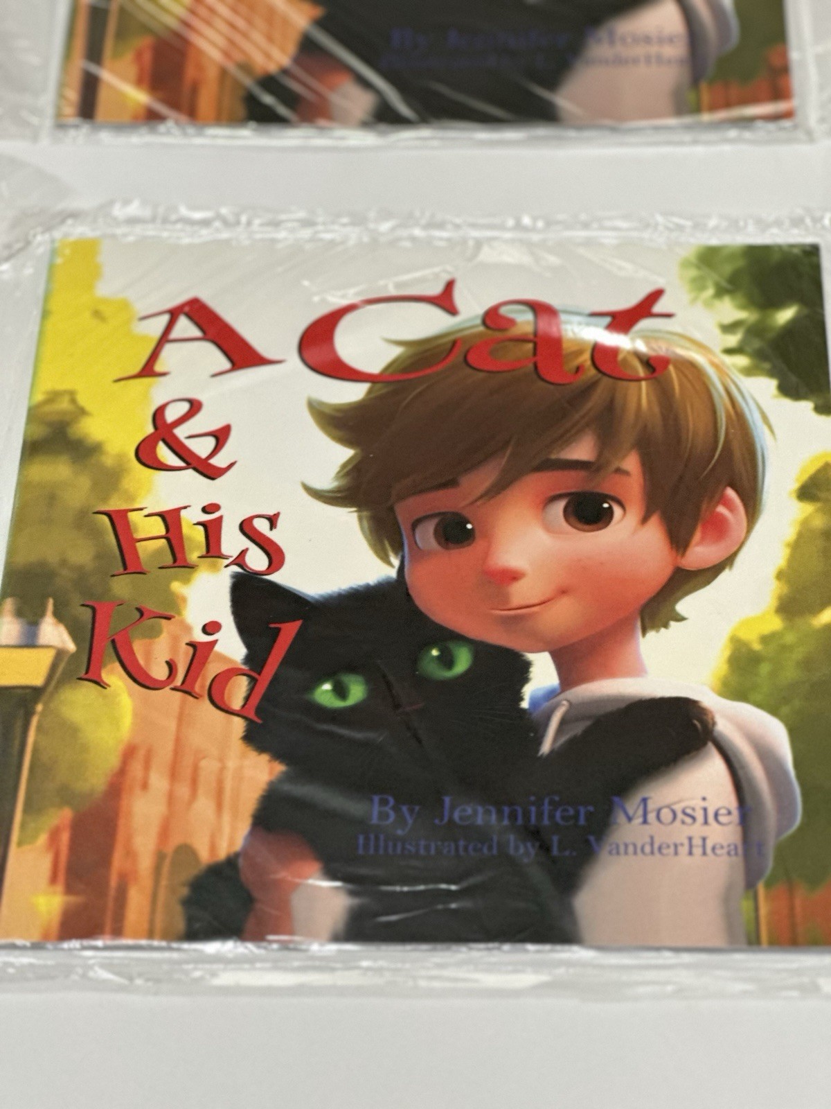 Lot Of 4 New Children’s Books A Cat & His Kids Rhyming Book Softcover Christmas