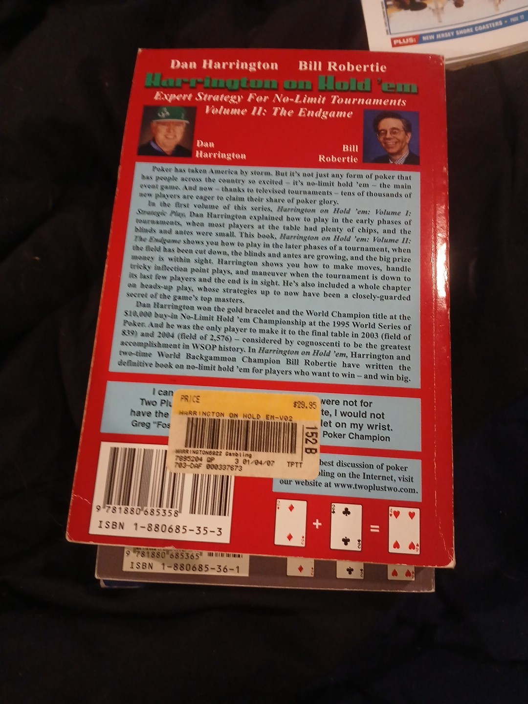 Harrington On Hold ‘Em Series Complete Set of 3 books Great Shape See Pics