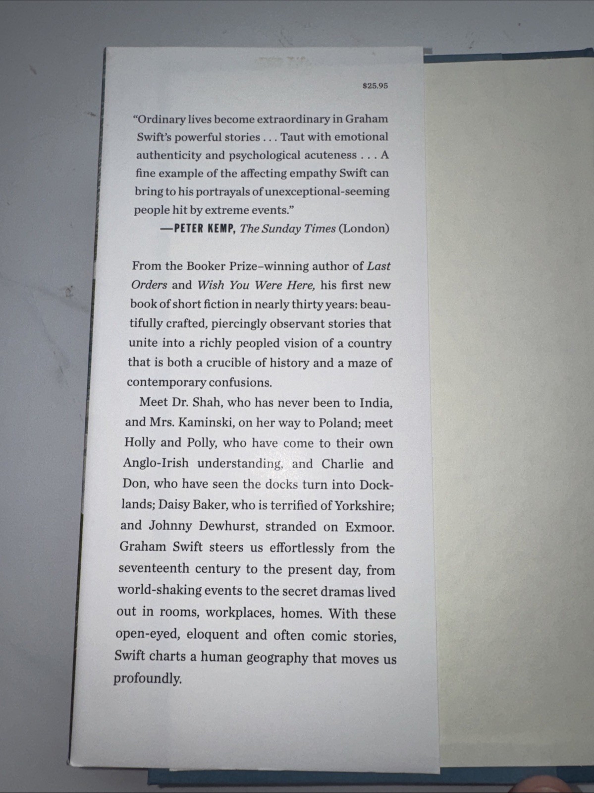 England and Other Stories by Graham Swift (2015, Hardcover)