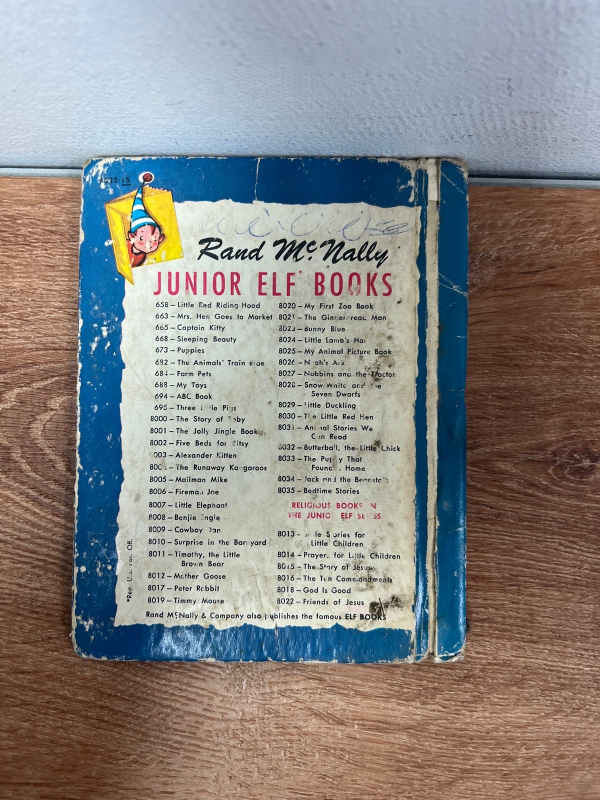 Lot of 9 Vintage Rand McNally Junior Elf Books Varying Condition