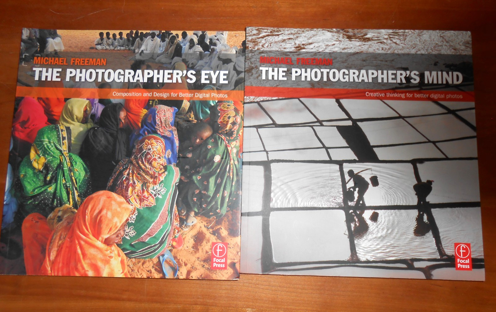 Lot of 2 Michael Freeman THE PHOTOGRAPHER’S EYE & MIND – TPB VGC