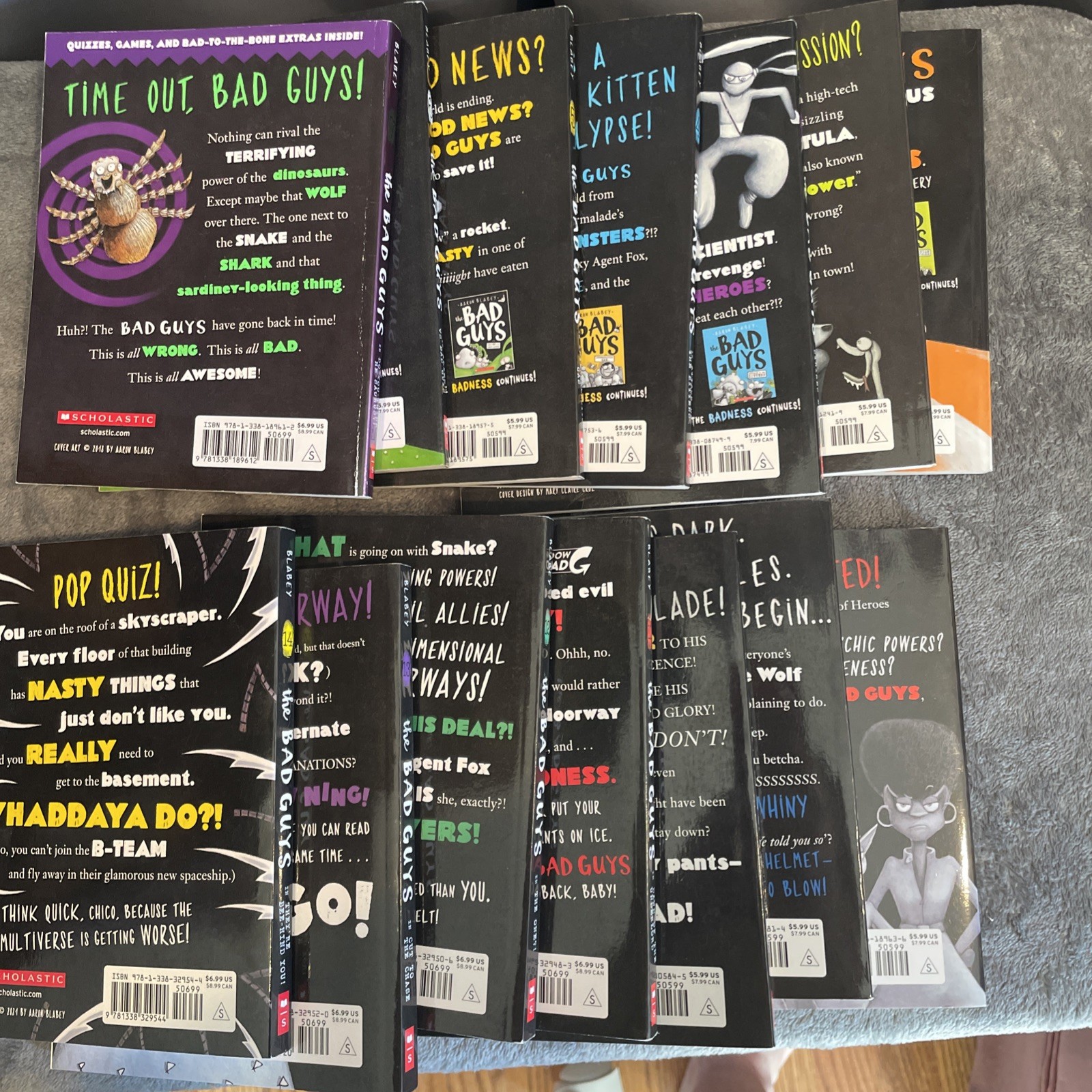 The Bad Guys Series Lot of 14 By Aaron Blabey Illustrated PB Preowned Great Cond