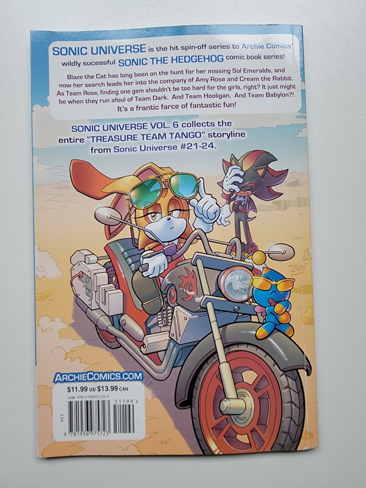 Sonic Universe 6: Treasure Team Tango by Various Authors (2013, 1st print)