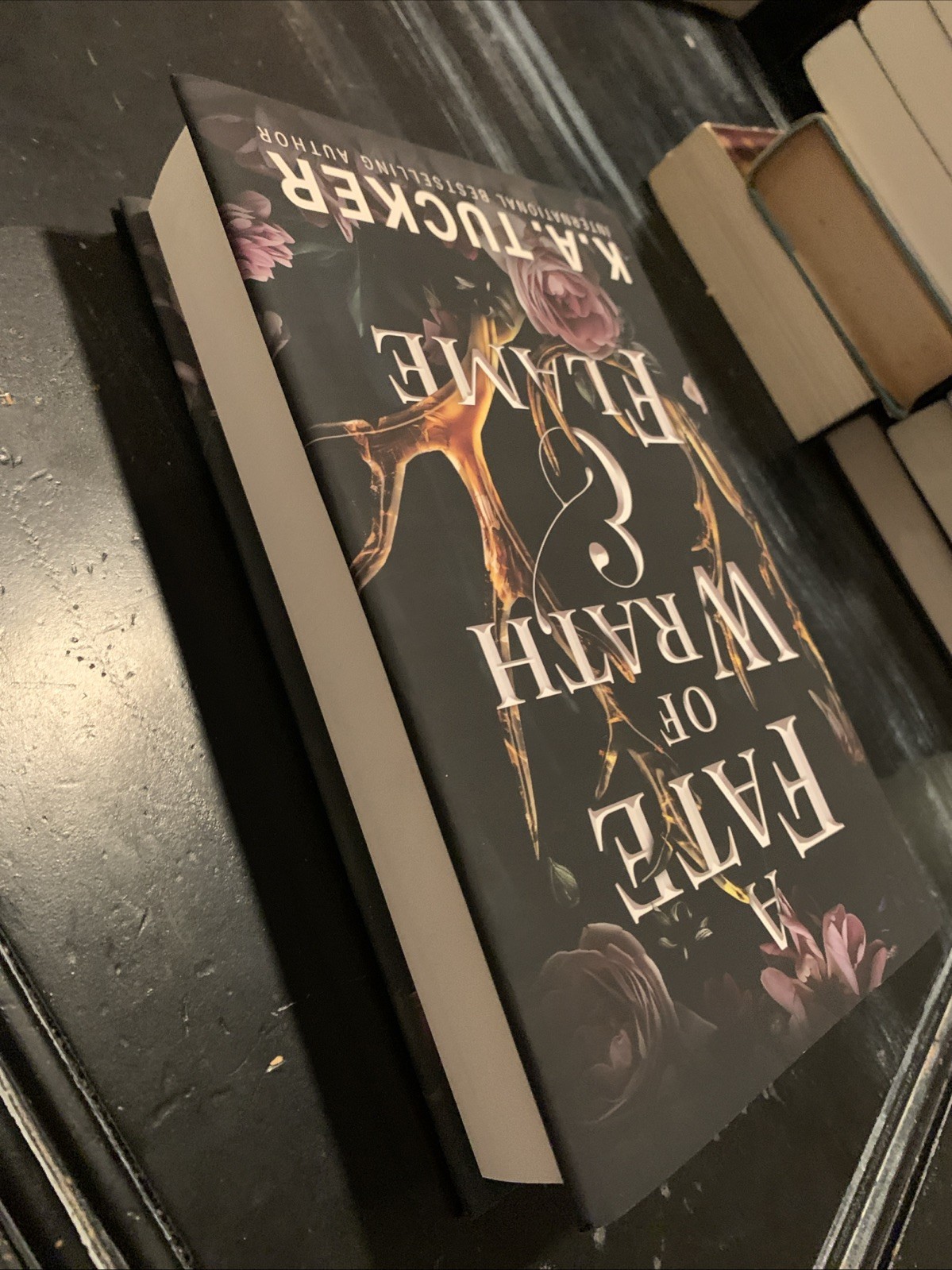 Fate of Wrath and Flame by K. A. Tucker (2023, Hardcover) Hand Signed