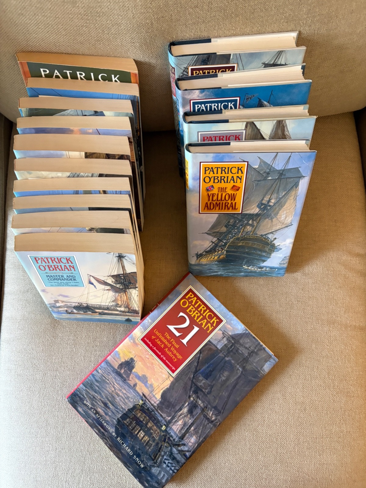 Aubrey and Maturin Sea Adventures by Patrick O’Brian-10 Trade PB – 5 HB/DJ