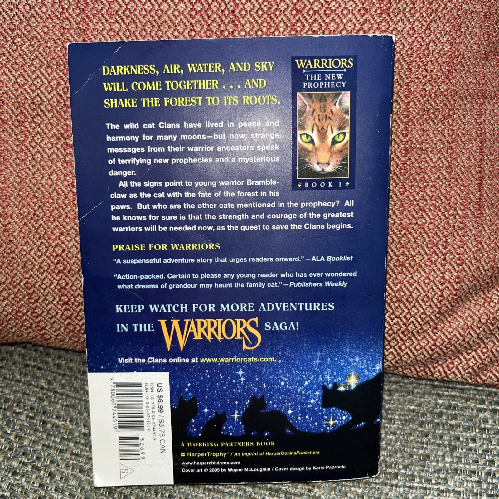 The New Prophecy Warriors Erin Hunter Paperback Volumes 1-4, 6 Lot, Set, 2006