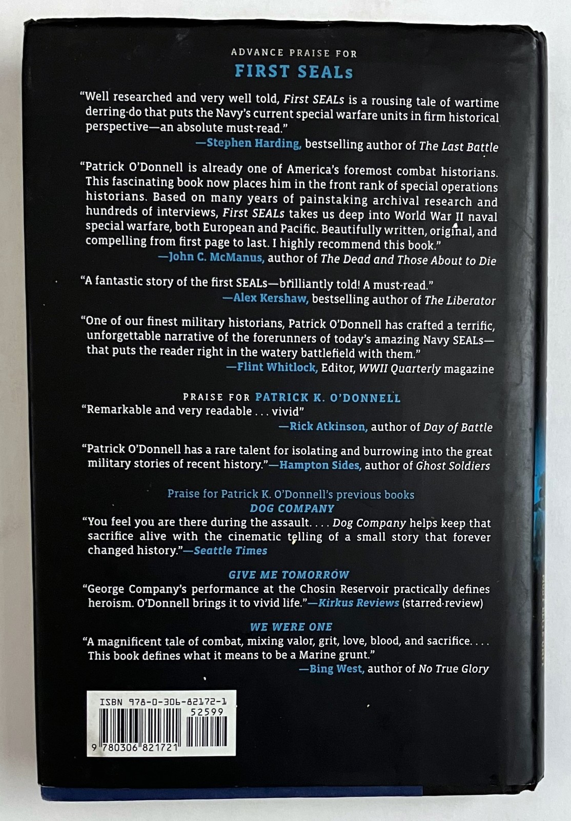 First SEALs Patrick K O’Donnell 2014 1st Edition HC Military History Navy SEALs