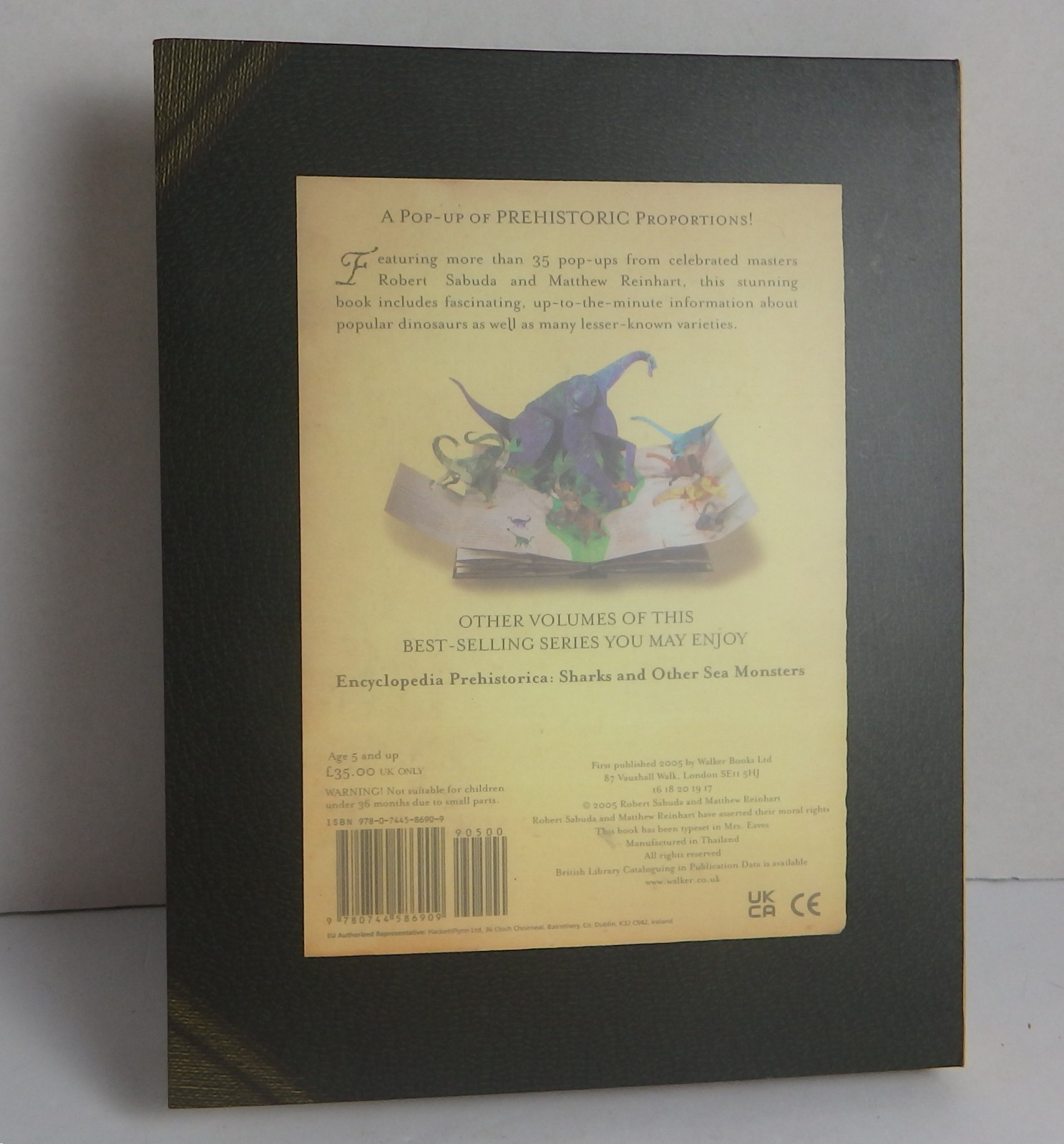 Encyclopedia Prehistorica Dinosaurs Matthew Reinhart Pop Up Book New