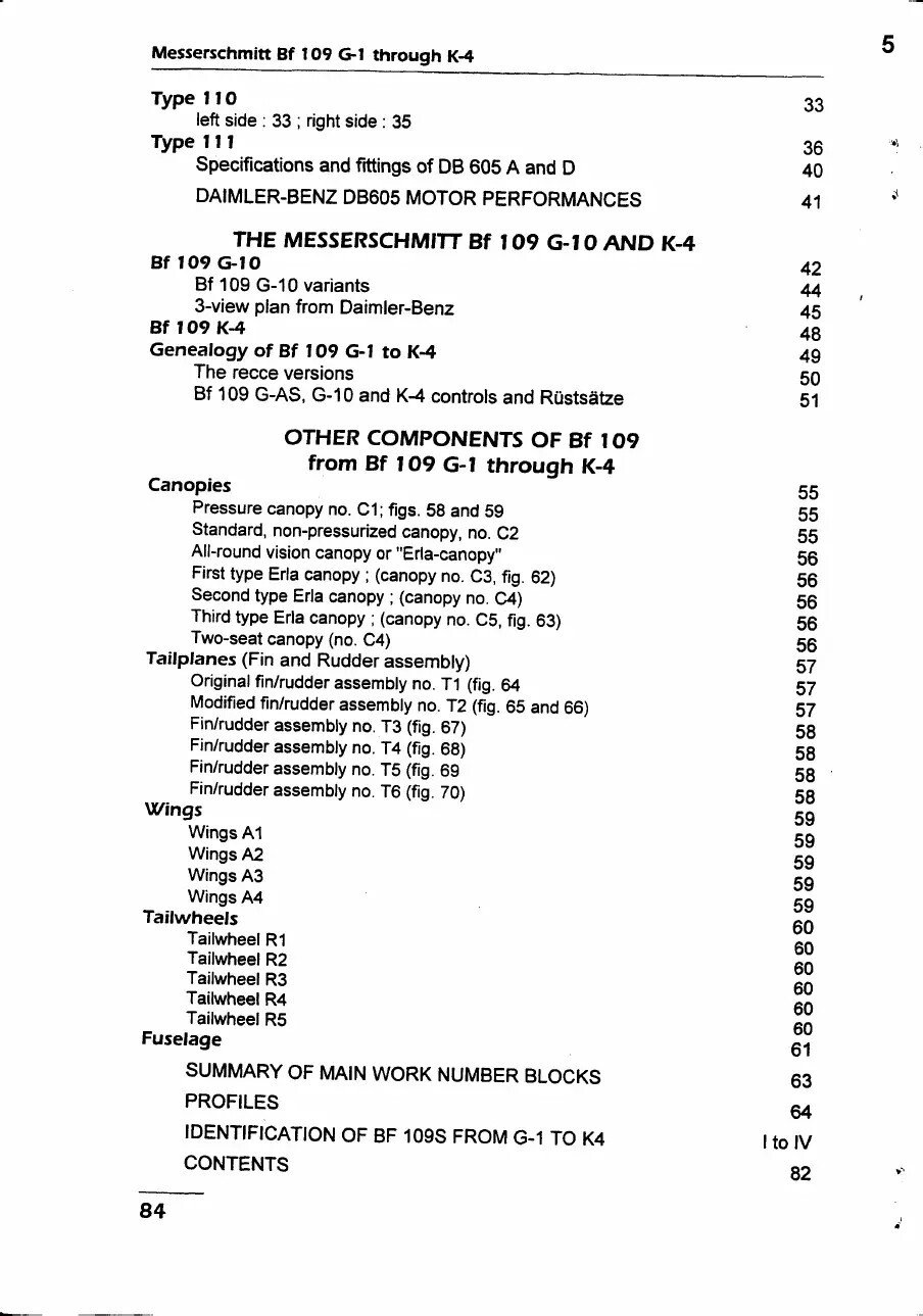 Messerschmitt Bf109G1 Through K-4 – Engines And Fittings By Jean Claude Mermet