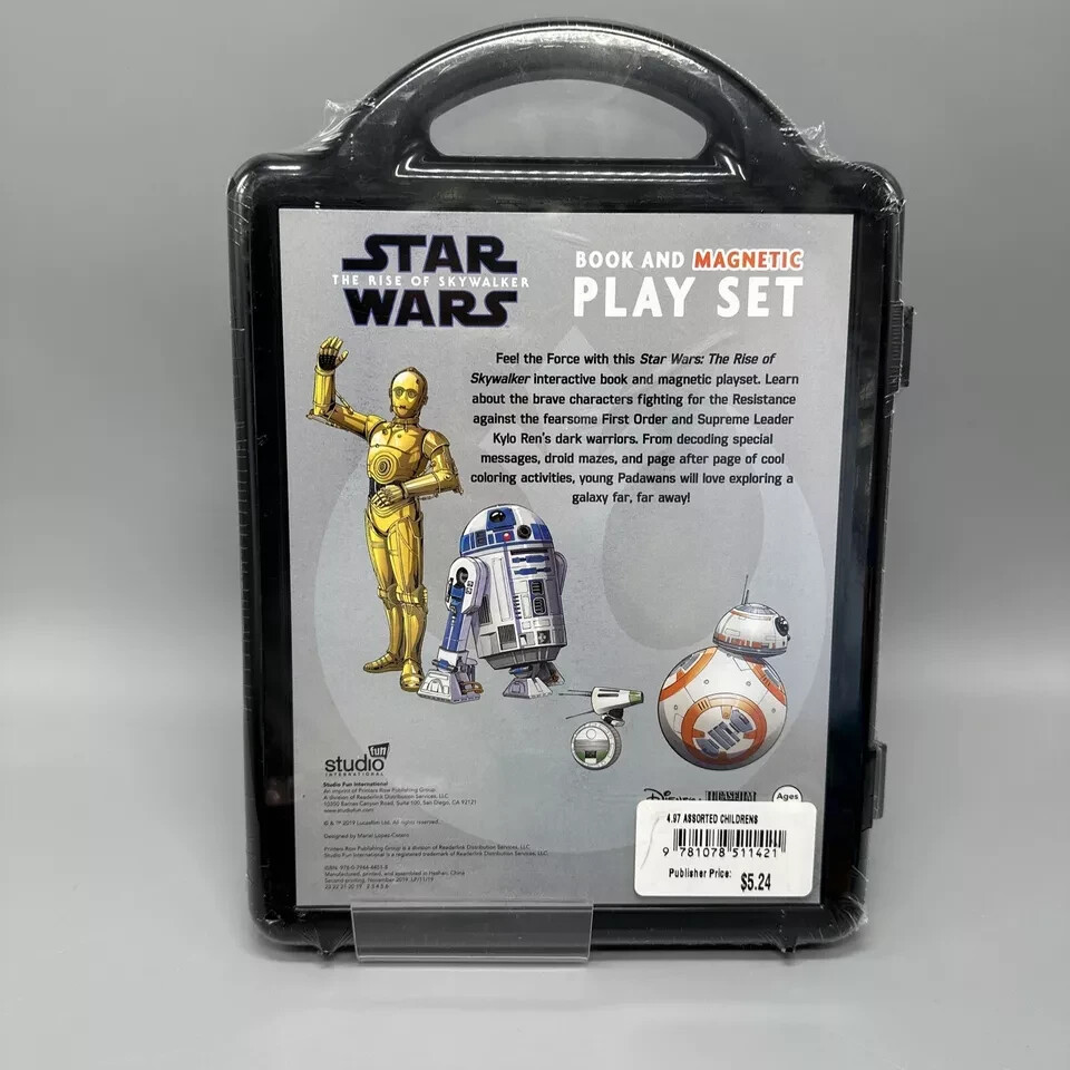 Star Wars: The Rise Of Skywalker Book and Magnetic Play Set New Sealed