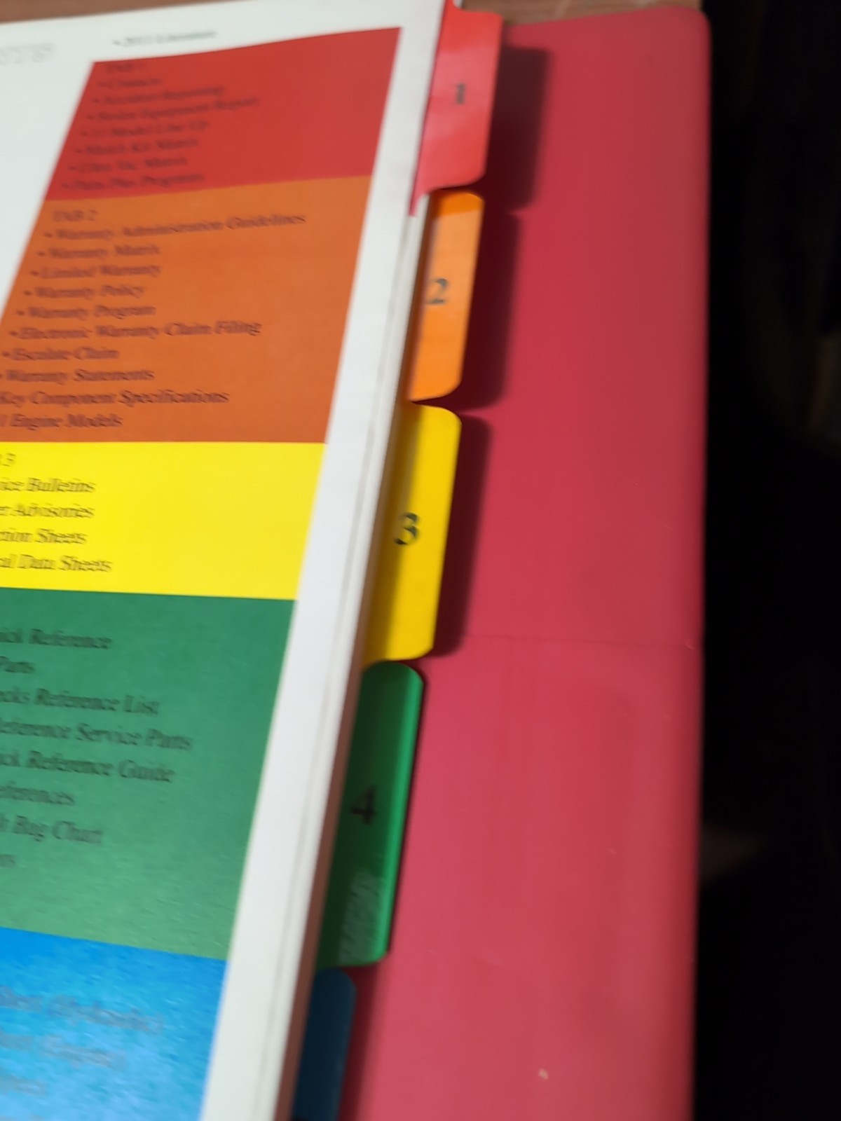 eXmark Tools 2011 Service School Training Material Binder; HC VG