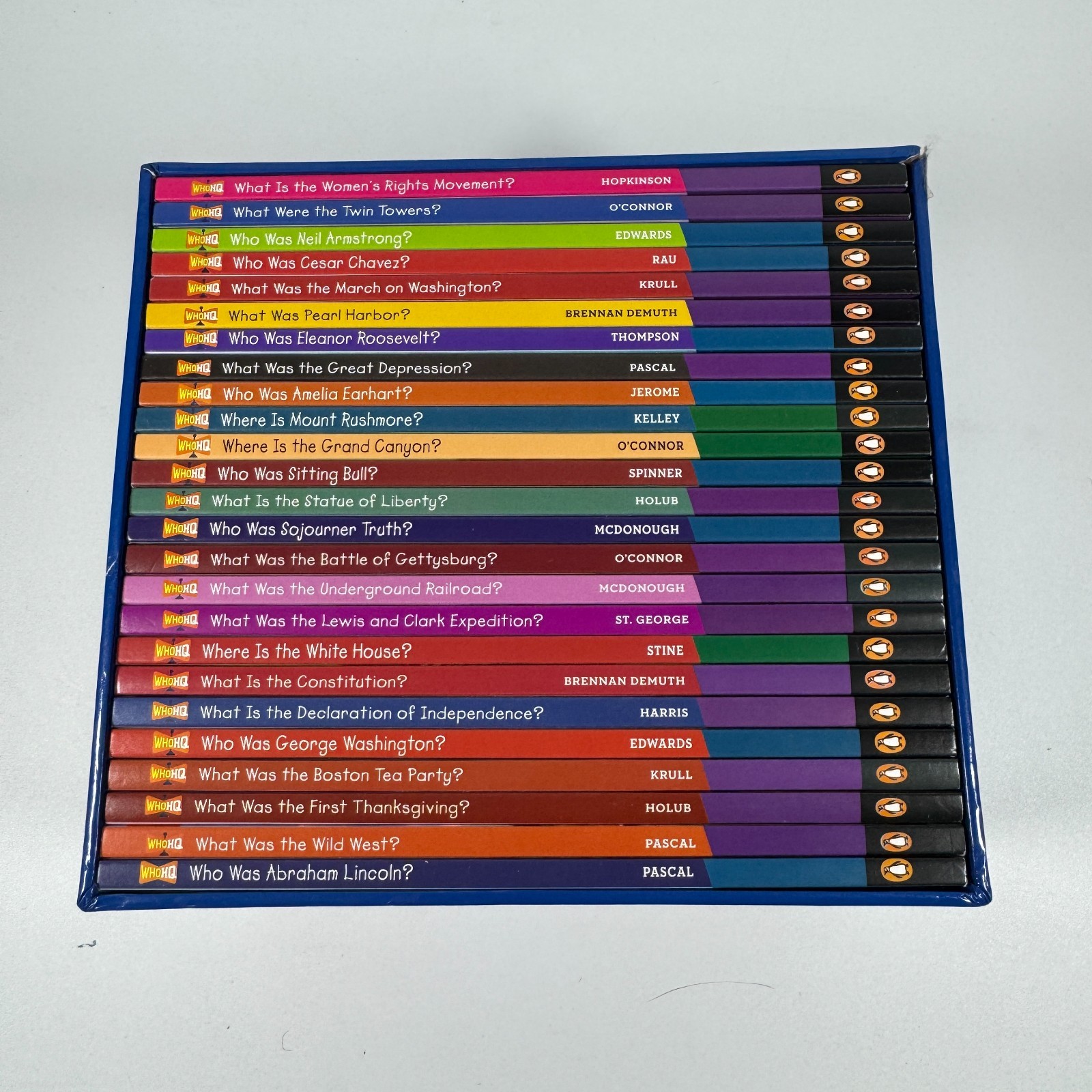 25 PB What Is America Biographies BOX SET Who Was History w/ Sleeve