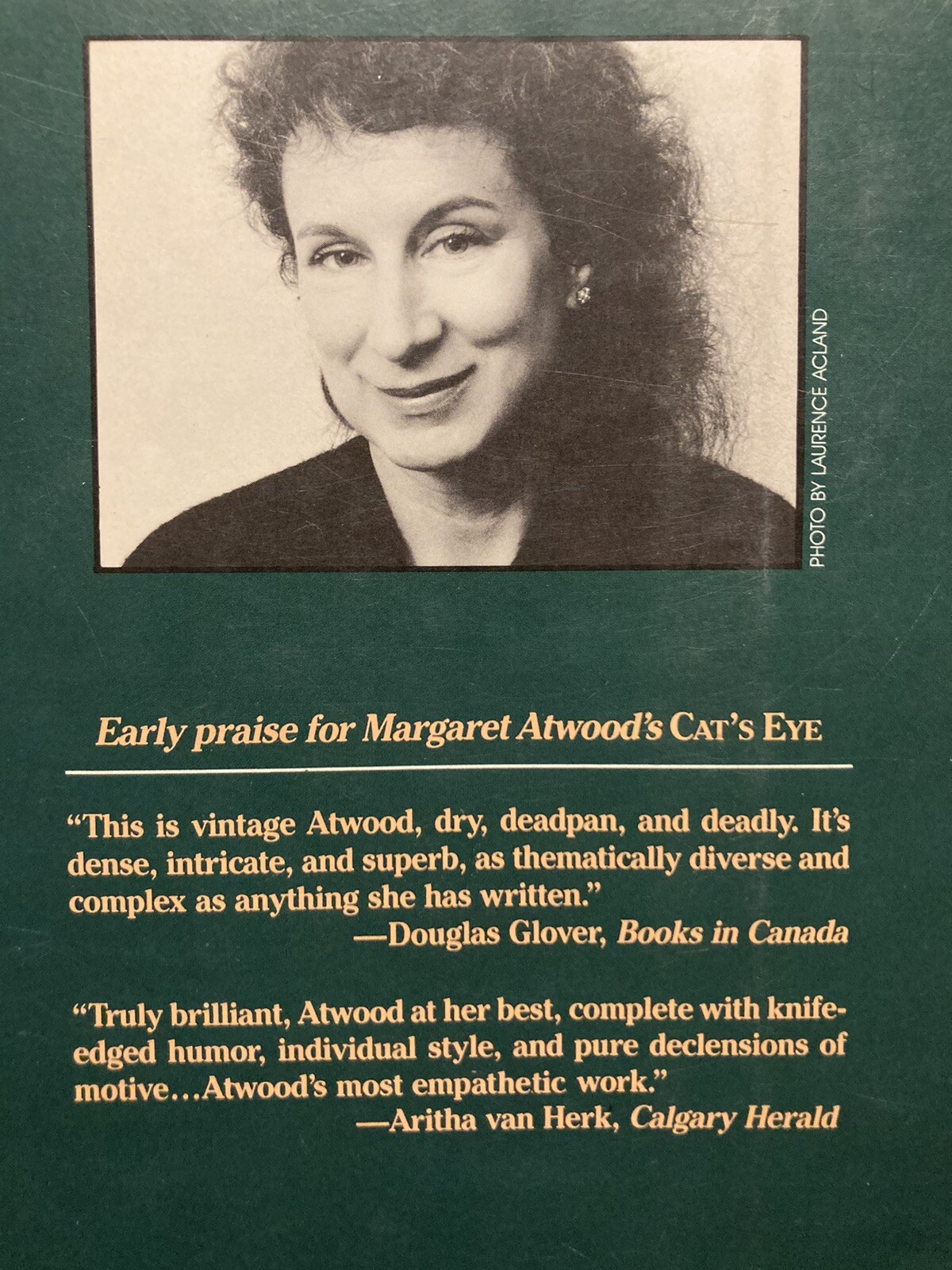 “Cat’s Eye” MARGARET ATWOOD 1st edition 1st print 1989 HARDCOVER Doubleday DJ
