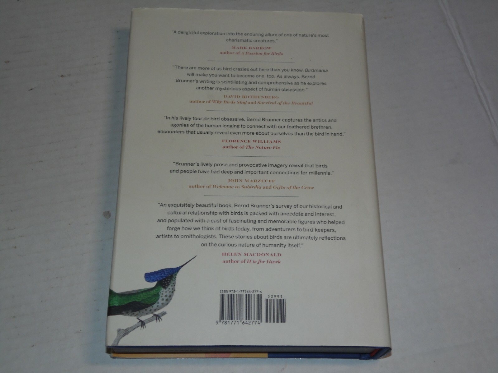 Birdmania: A Remarkable Passion for Birds Bernd Brunner Hardback 292 Pages