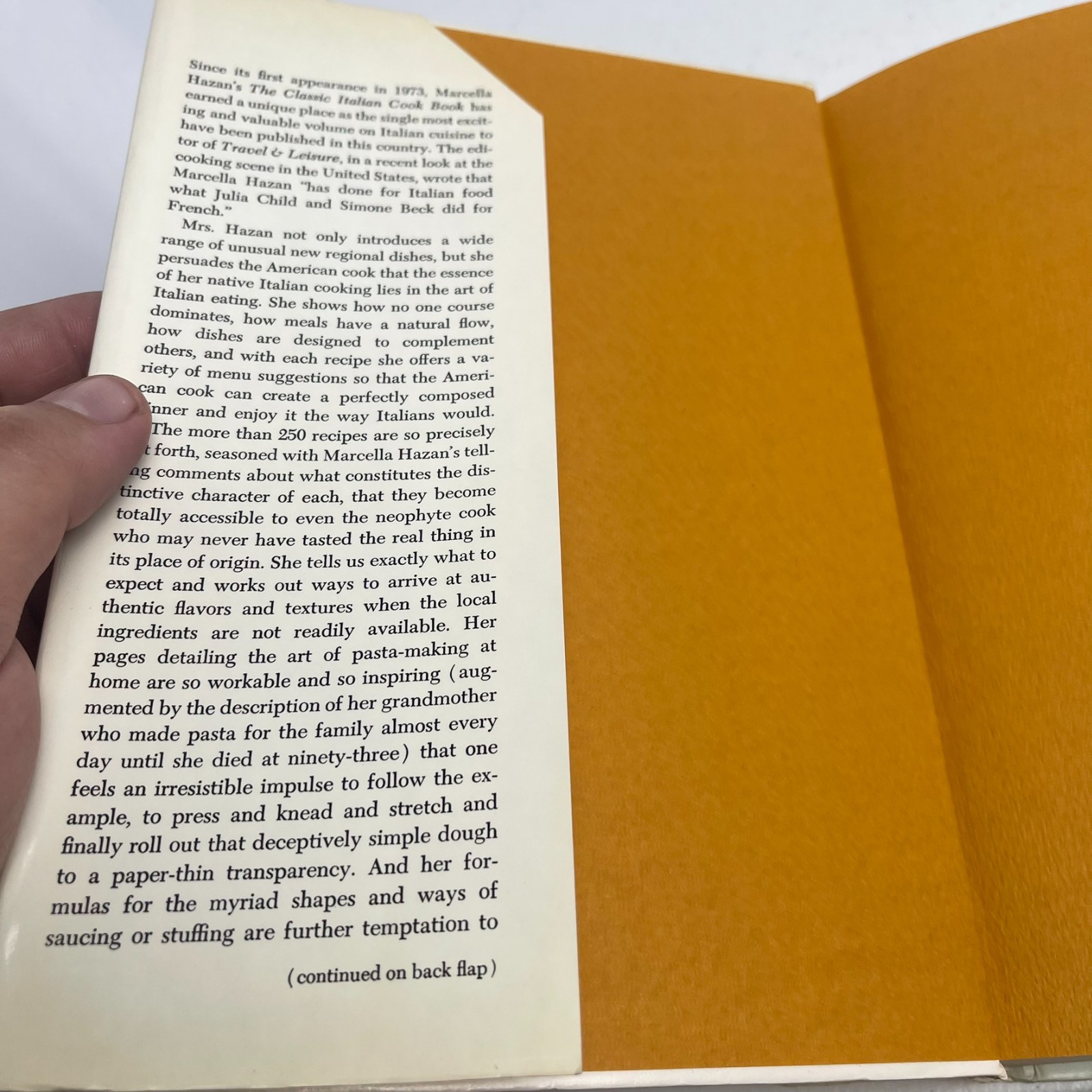 The Classic Italian Cookbook – Marcella Hazan – 1979 hc