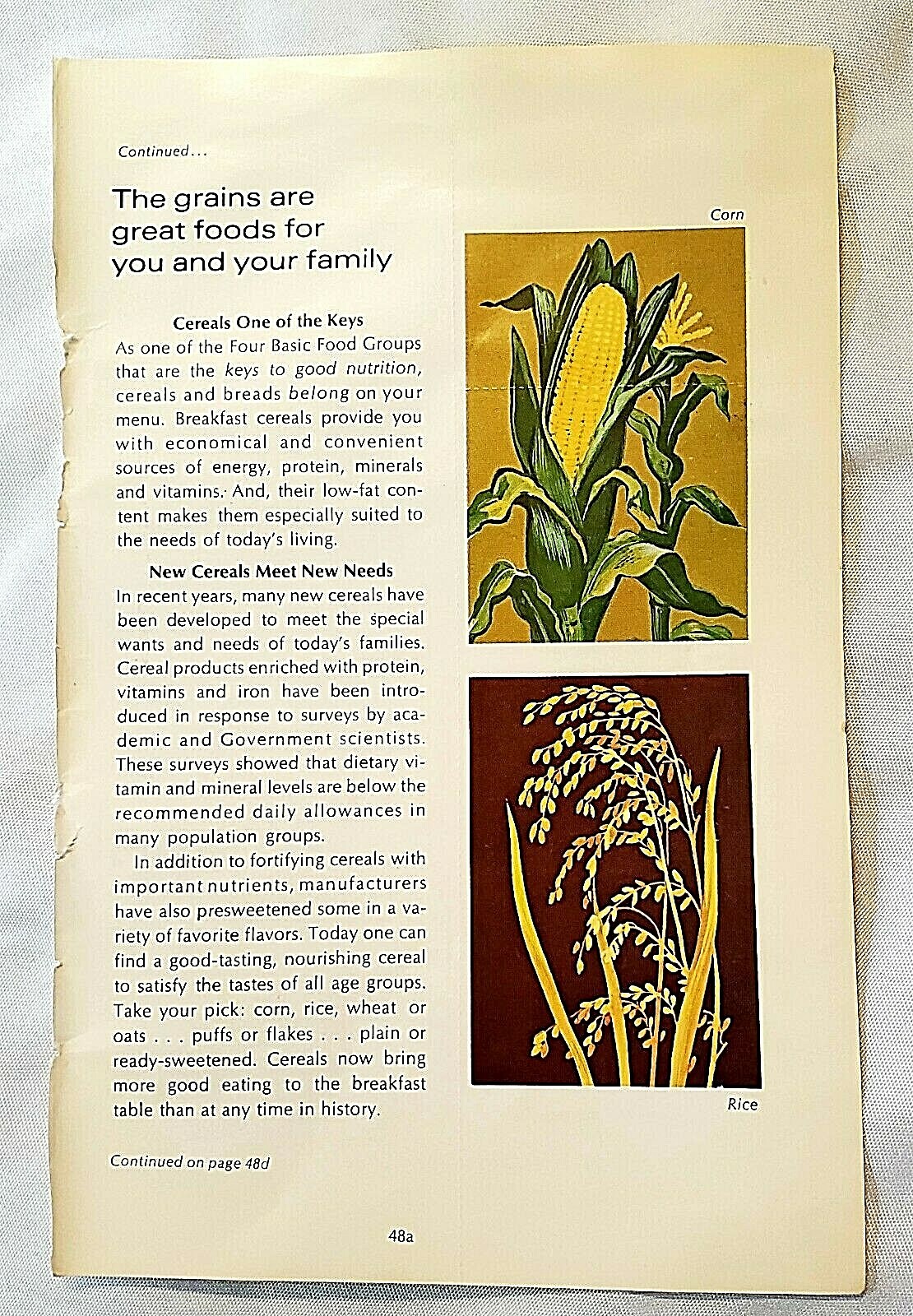 VINTAGE 1971 KELLOGG’S ALL-BRAN BRAN BUDS/ FLAKES COUPON $0.07 CENTS AND AD PAGE
