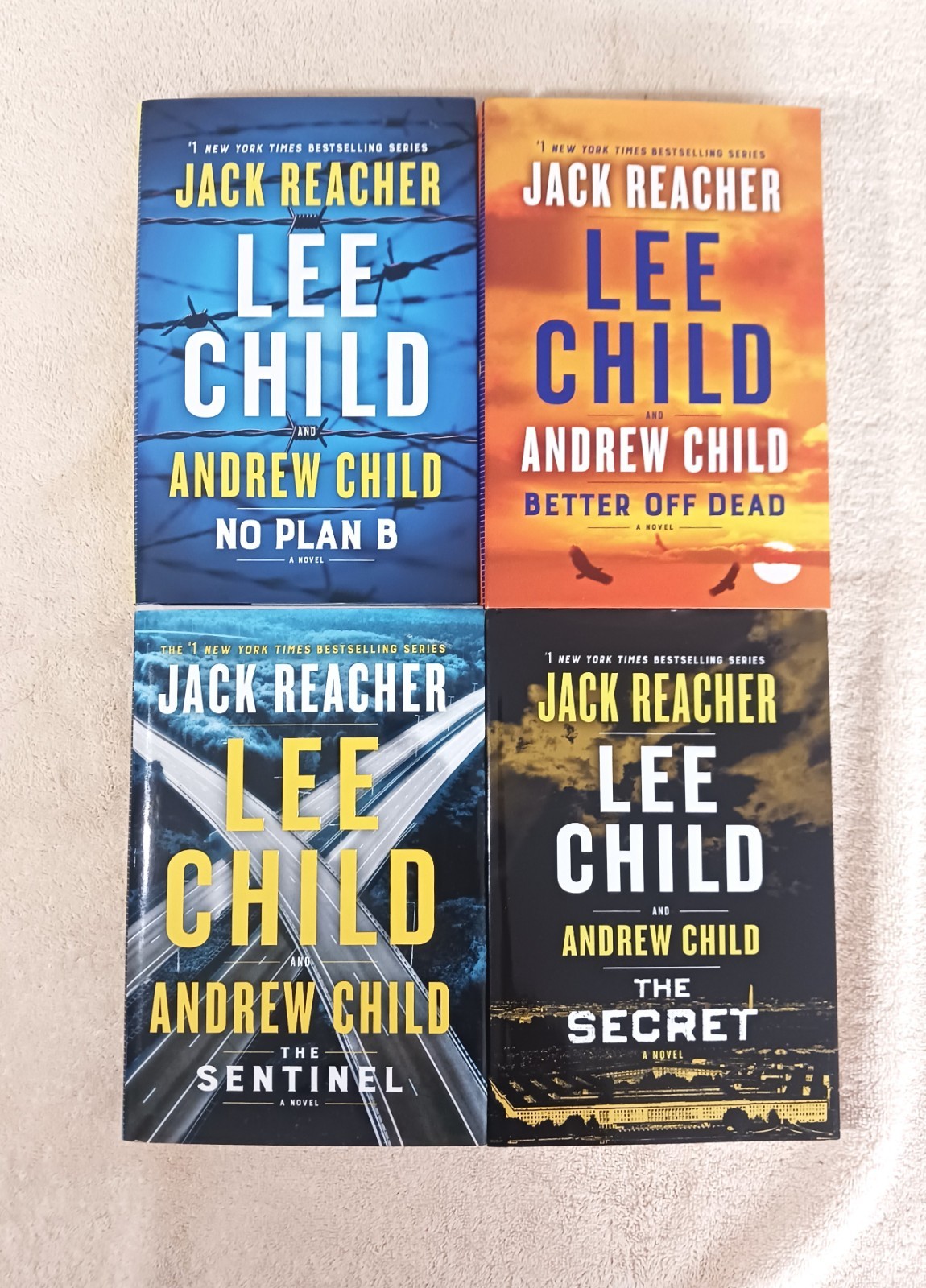 Lot of 4 Lee Child Jack Reacher Hardcover Books – VG+